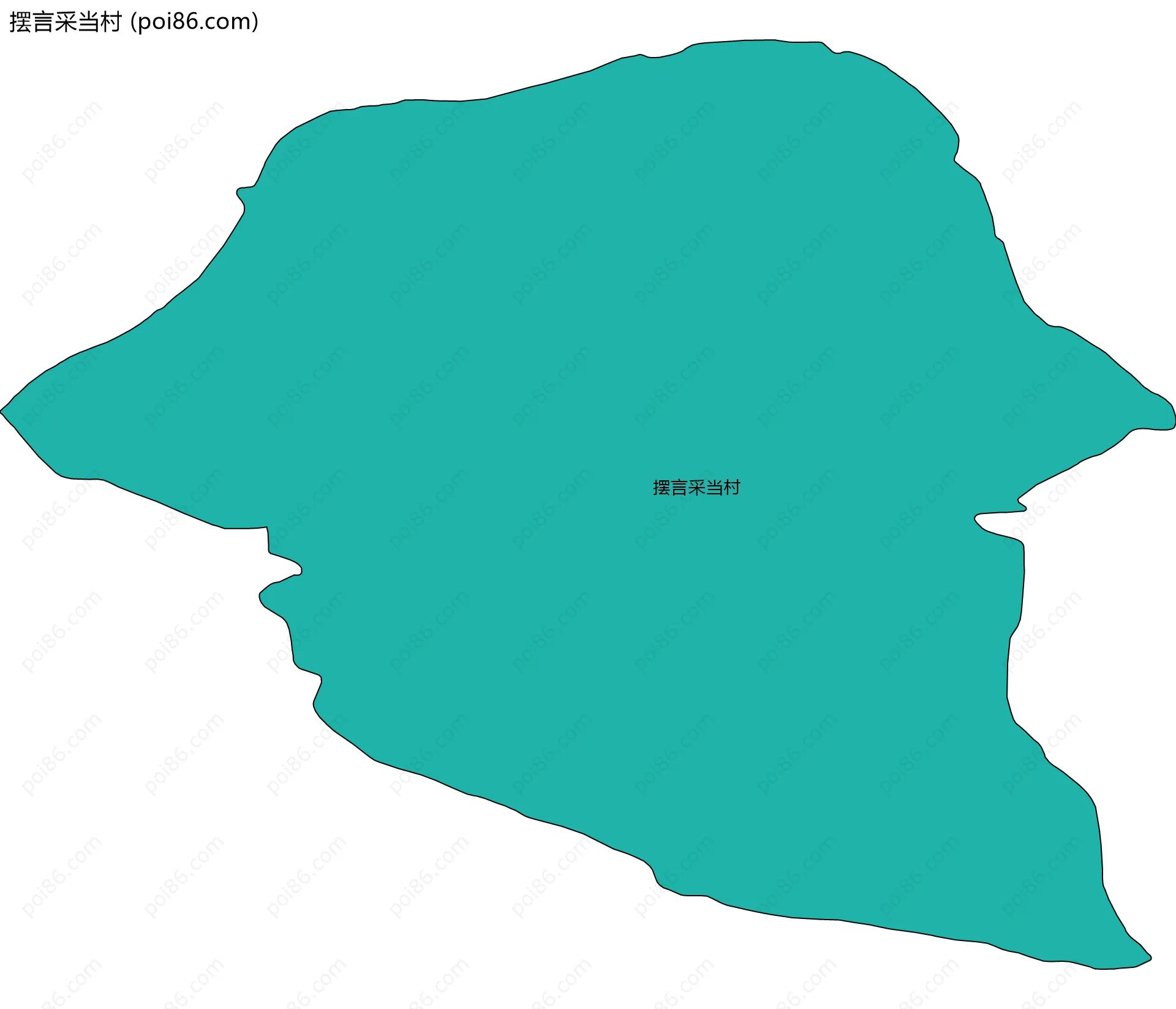 摆言采当村边界地图