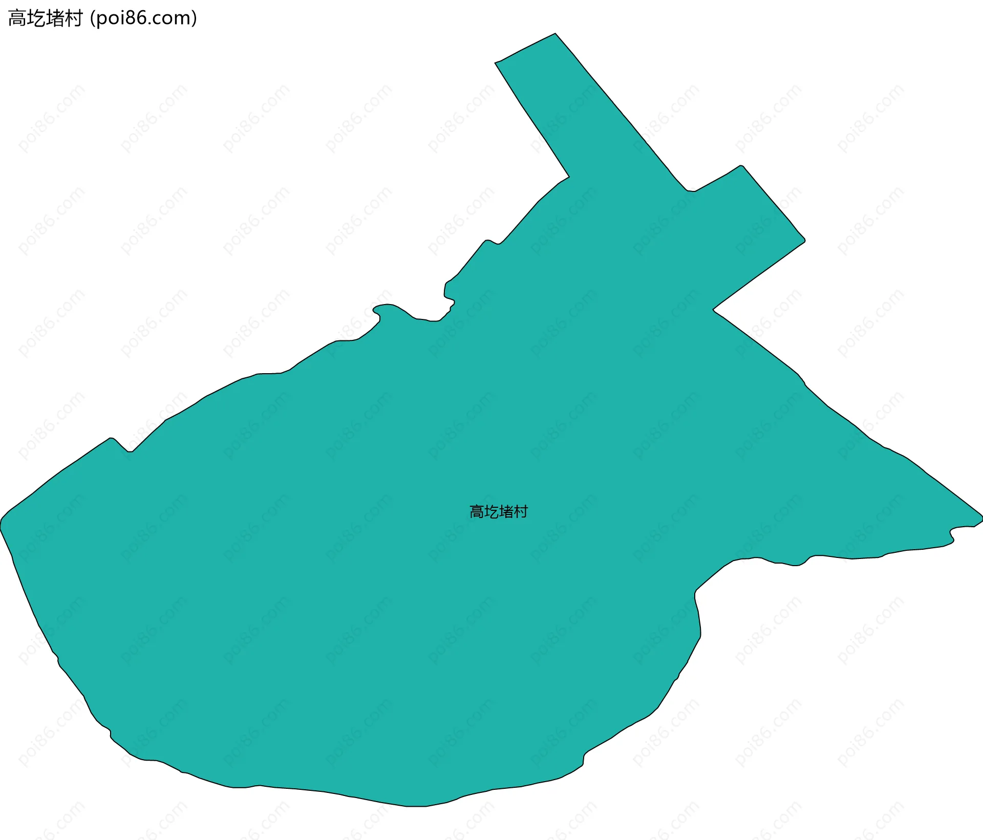 高圪堵村边界地图