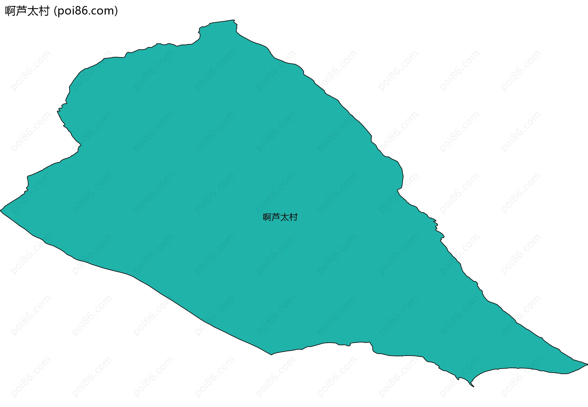 啊芦太村边界地图