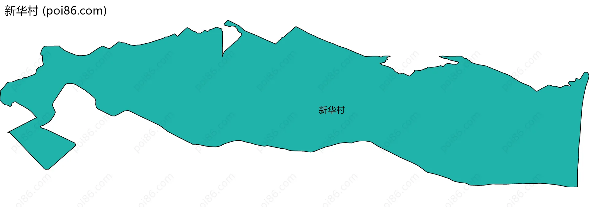 新华村边界地图