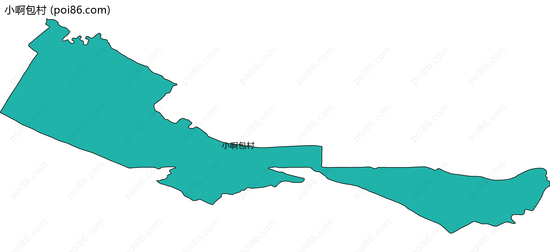 小啊包村边界地图