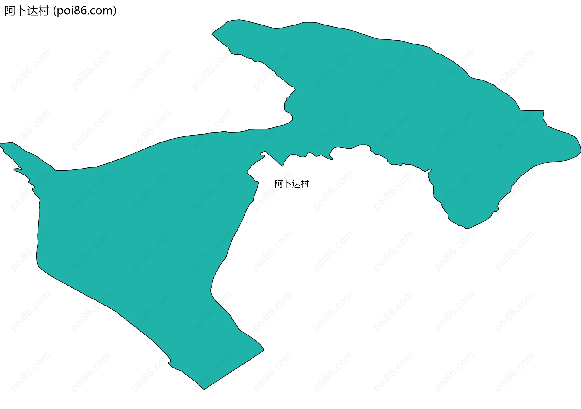 阿卜达村边界地图