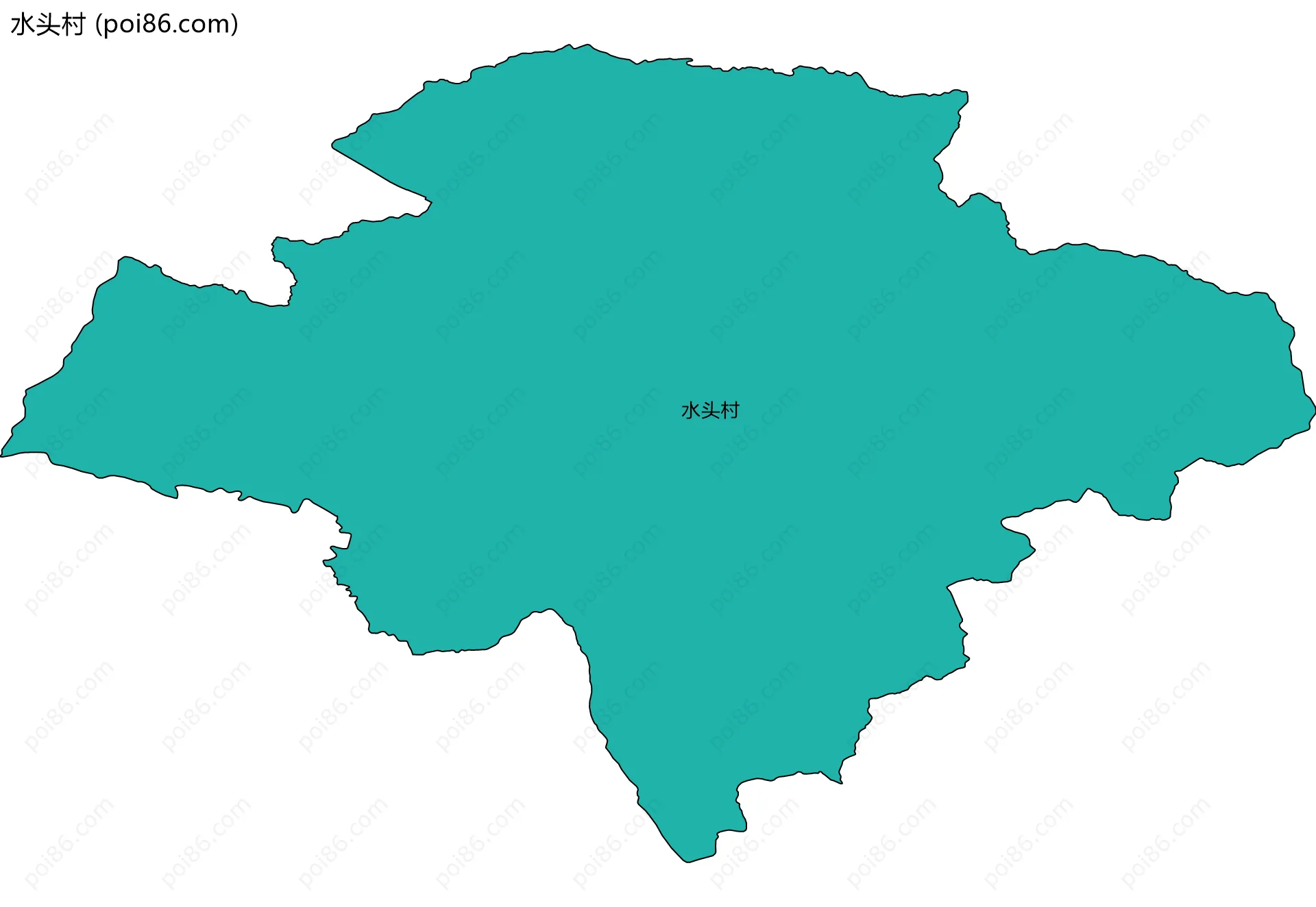 水头村边界地图