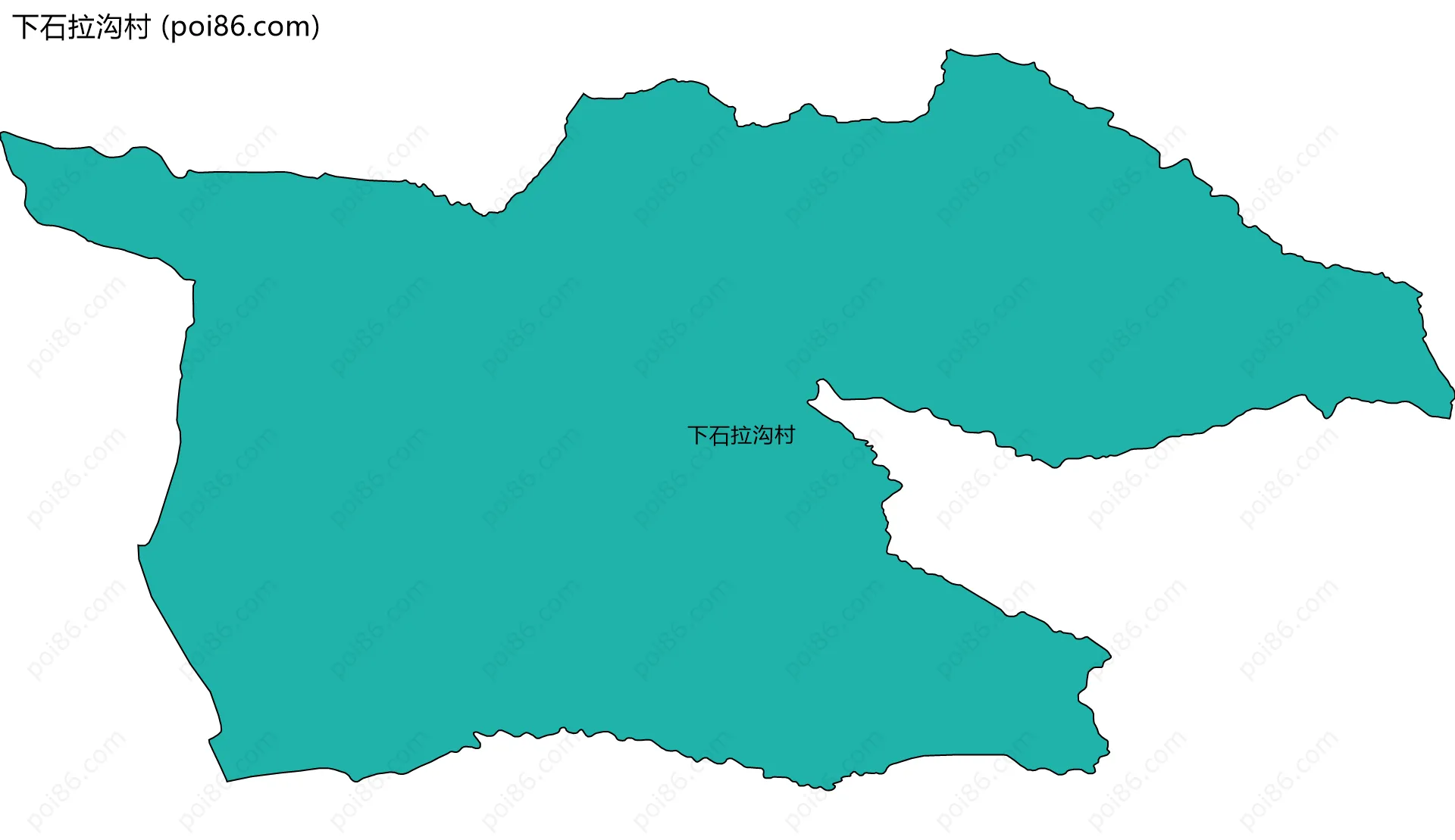 下石拉沟村边界地图