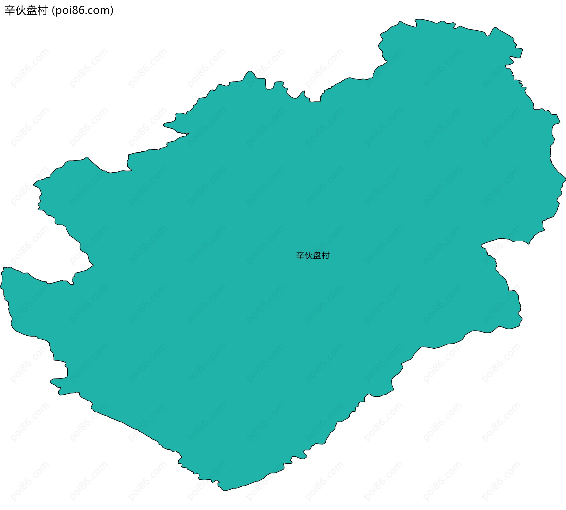 辛伙盘村边界地图