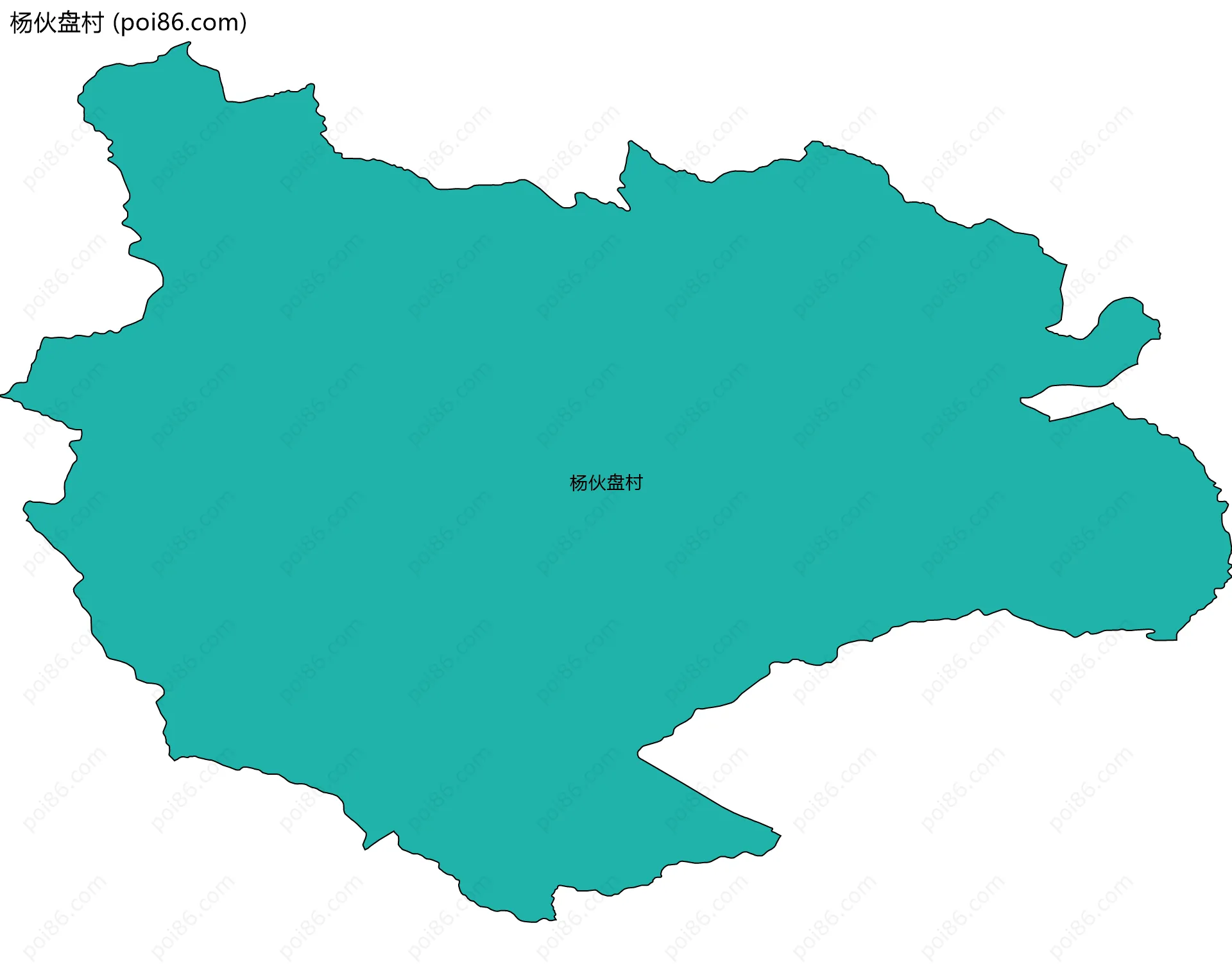 杨伙盘村边界地图