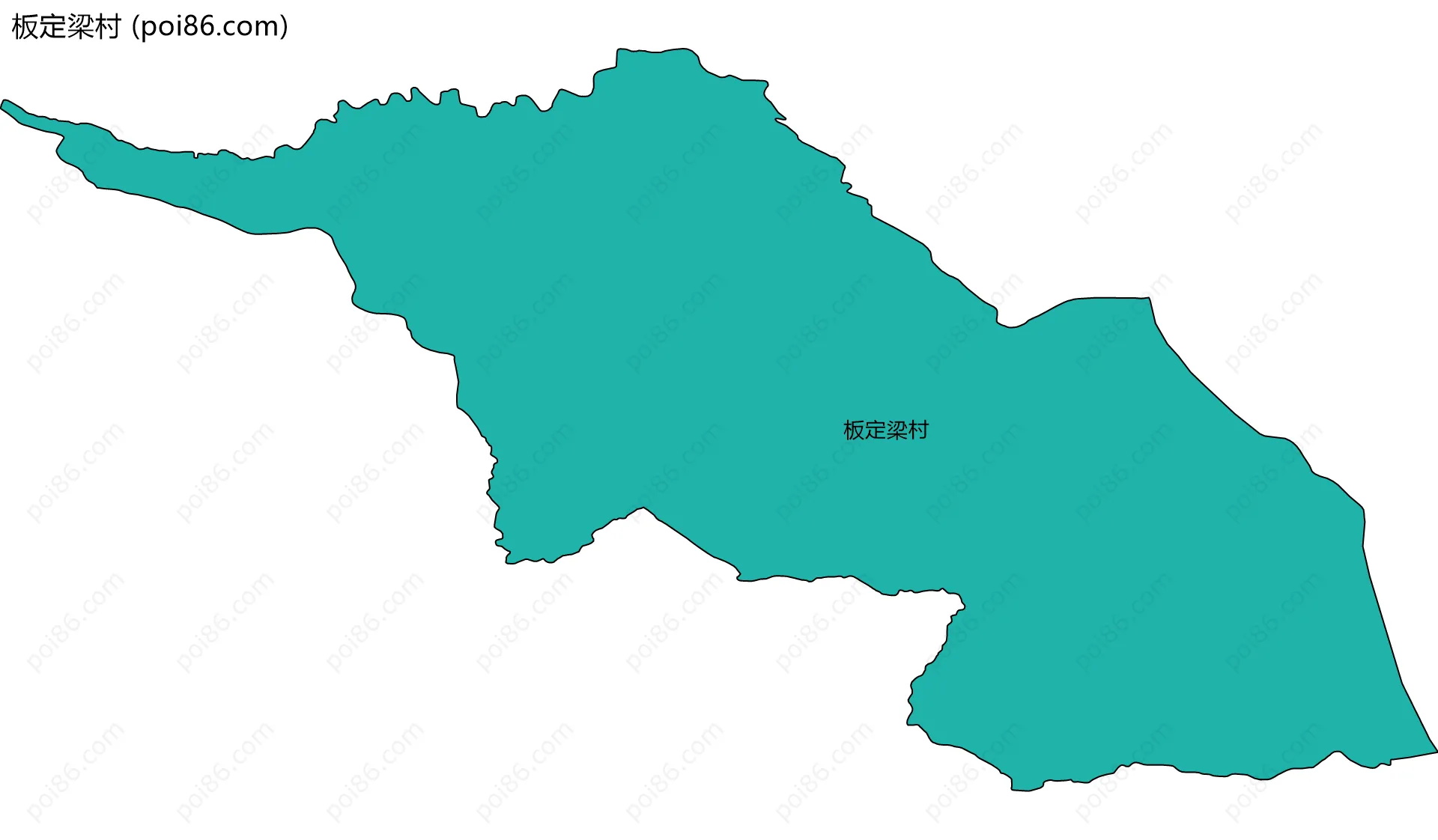 板定梁村边界地图