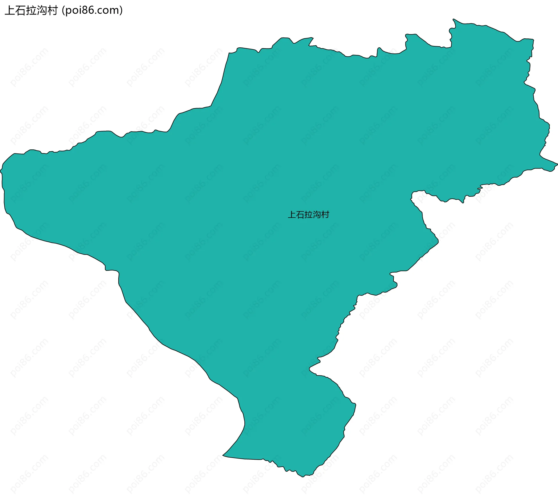 上石拉沟村边界地图