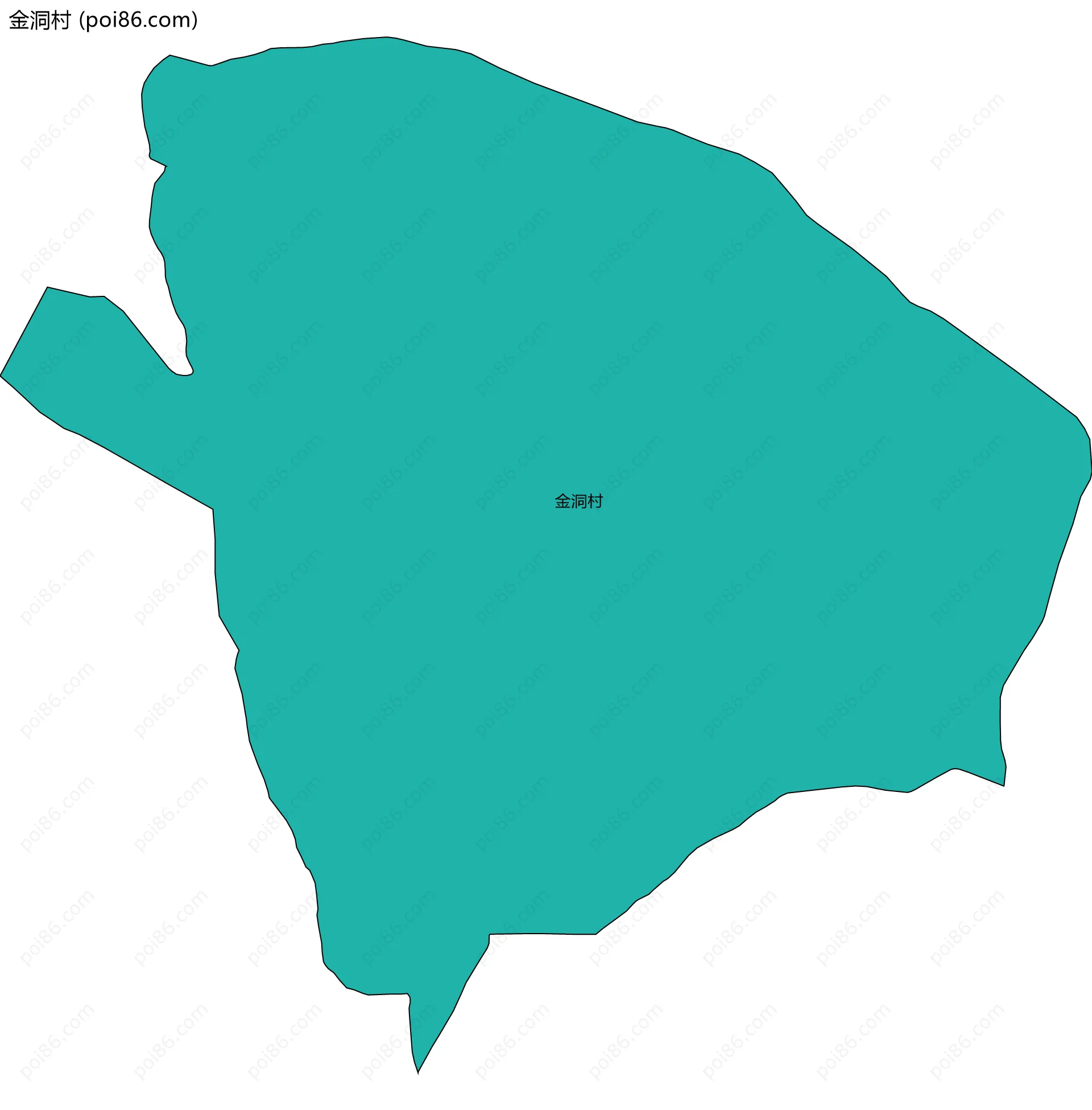 金洞村边界地图