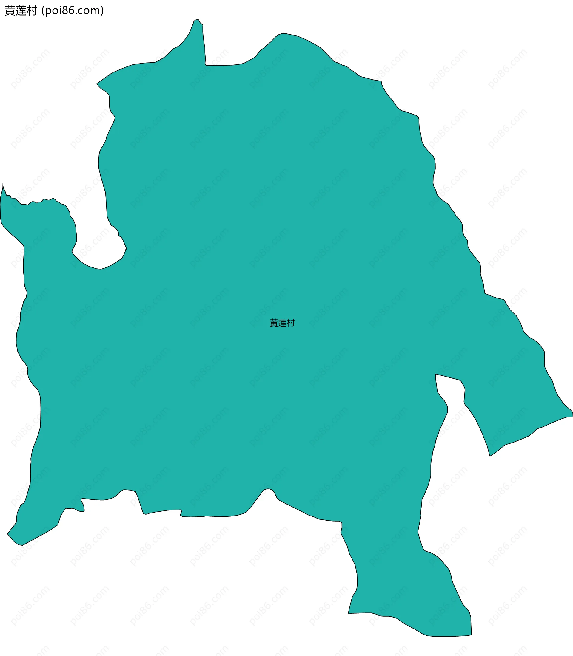 黄莲村边界地图
