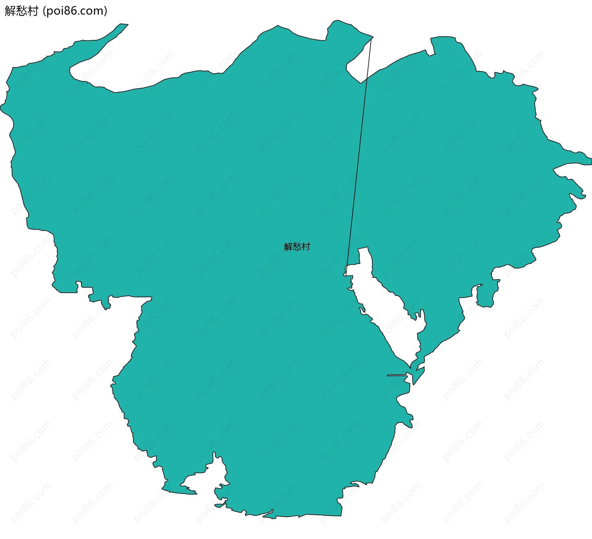 解愁村边界地图