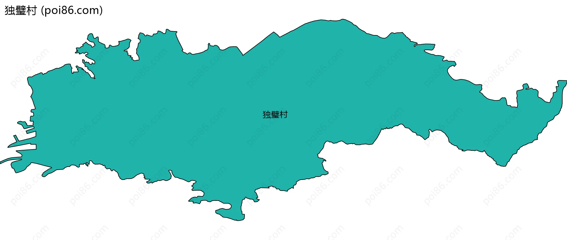 独璧村边界地图