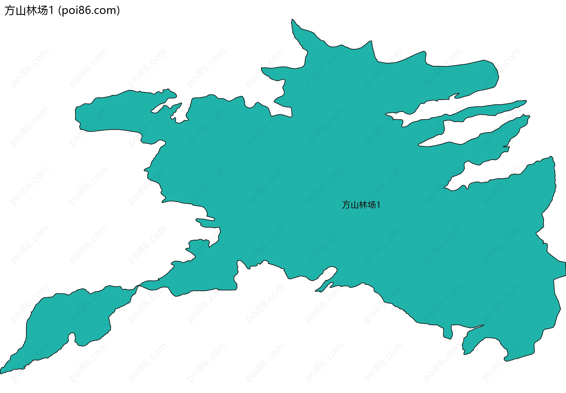 方山林场1边界地图