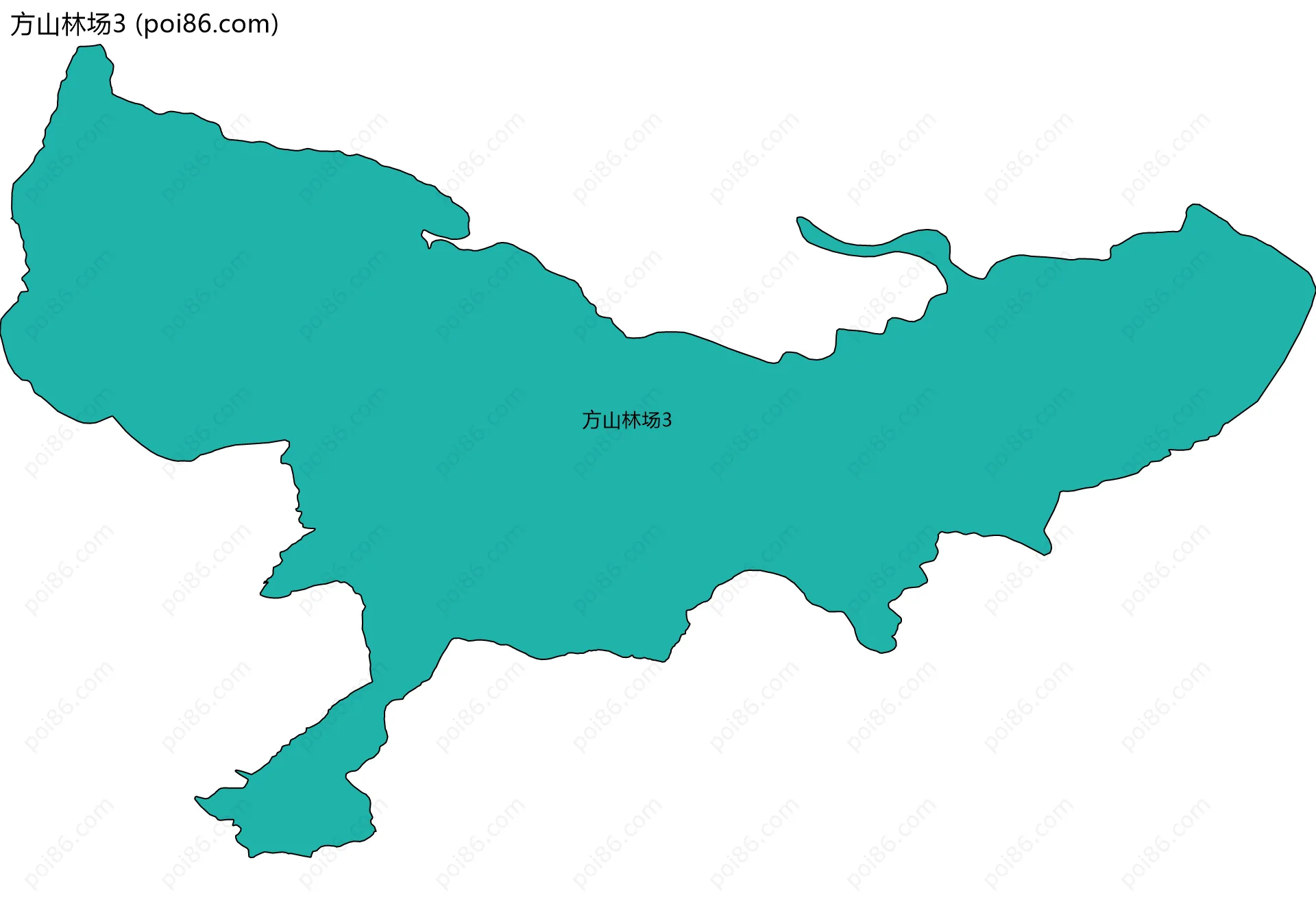 方山林场3边界地图