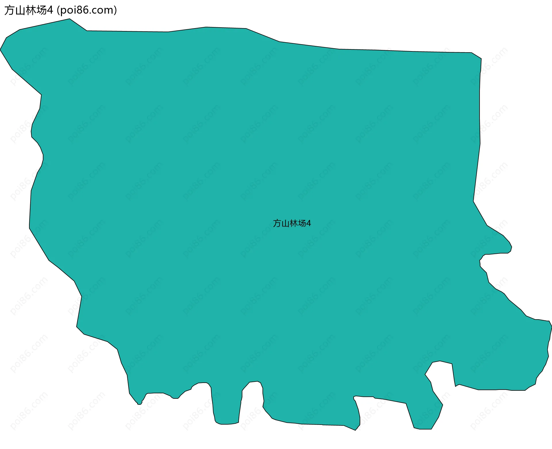 方山林场4边界地图