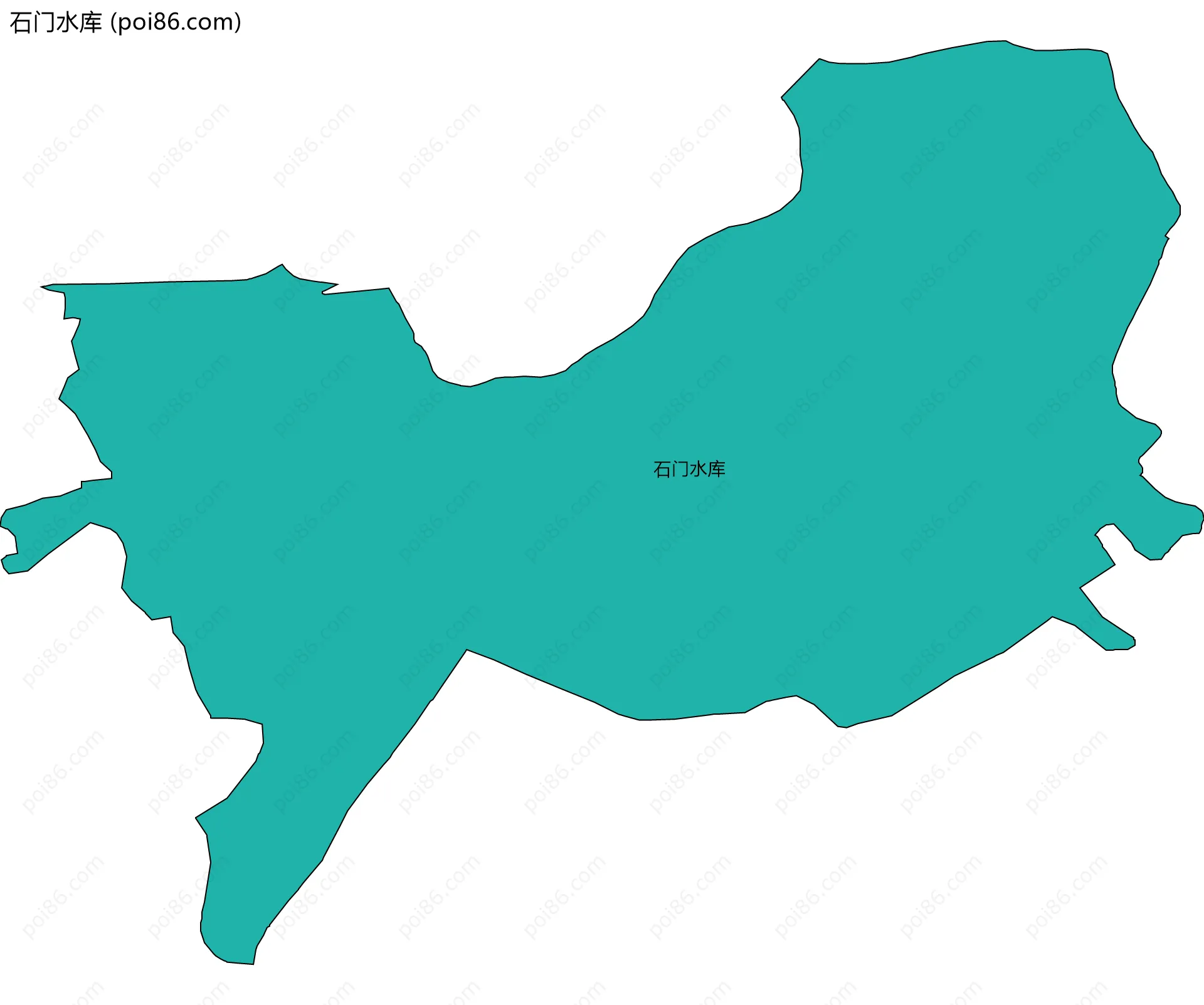 石门水库边界地图