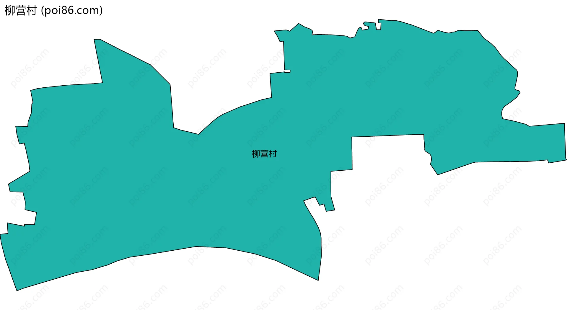 柳营村边界地图