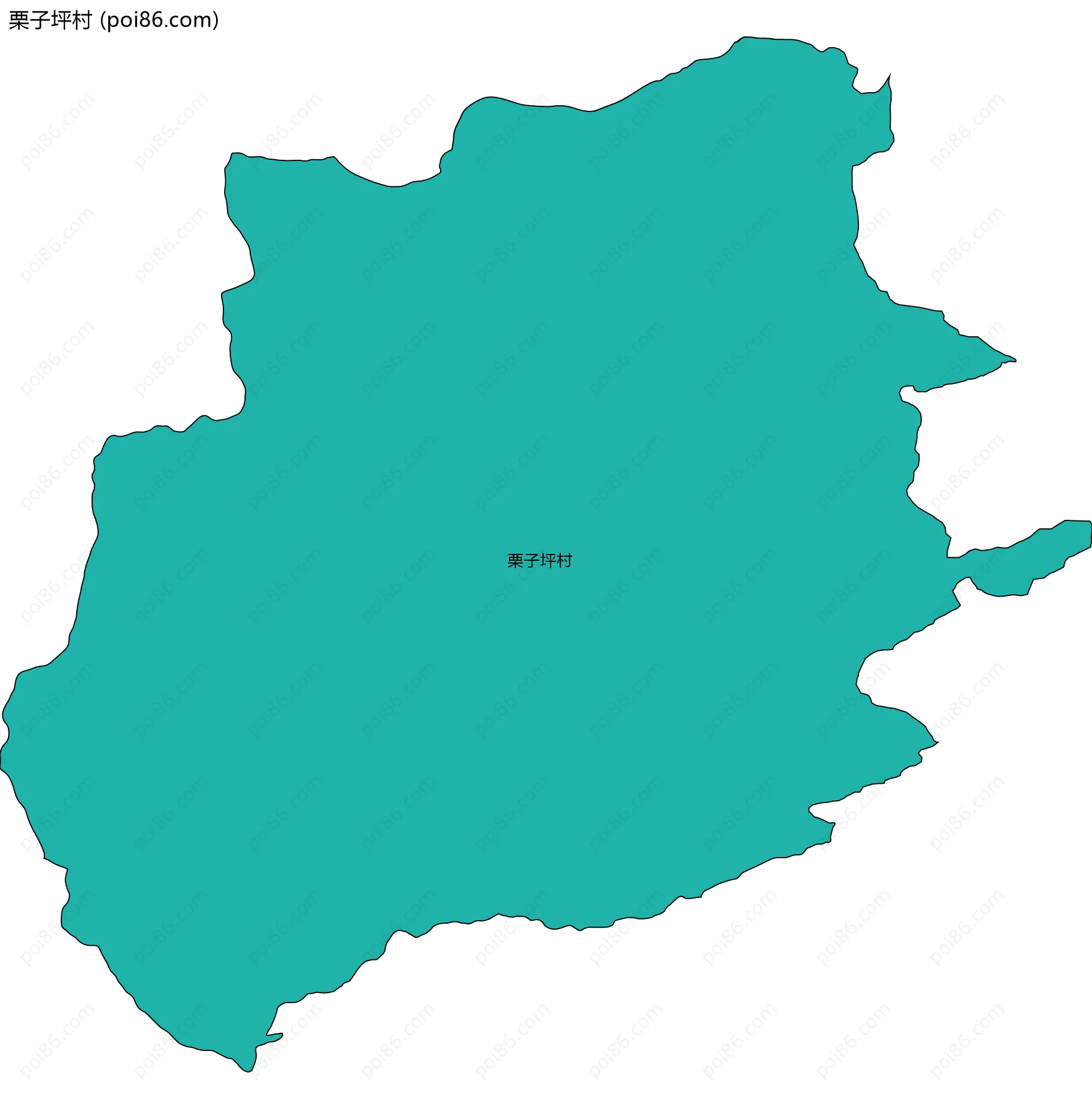 栗子坪村边界地图