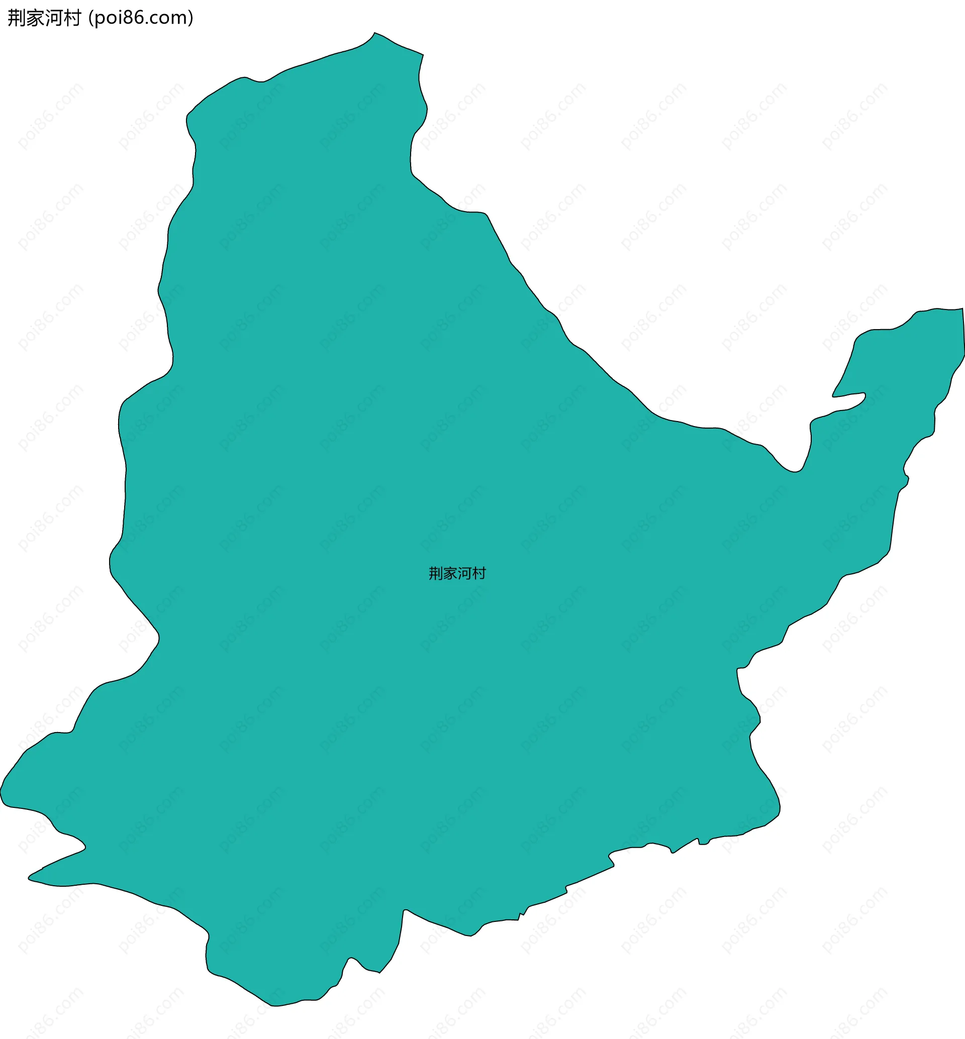 荆家河村边界地图