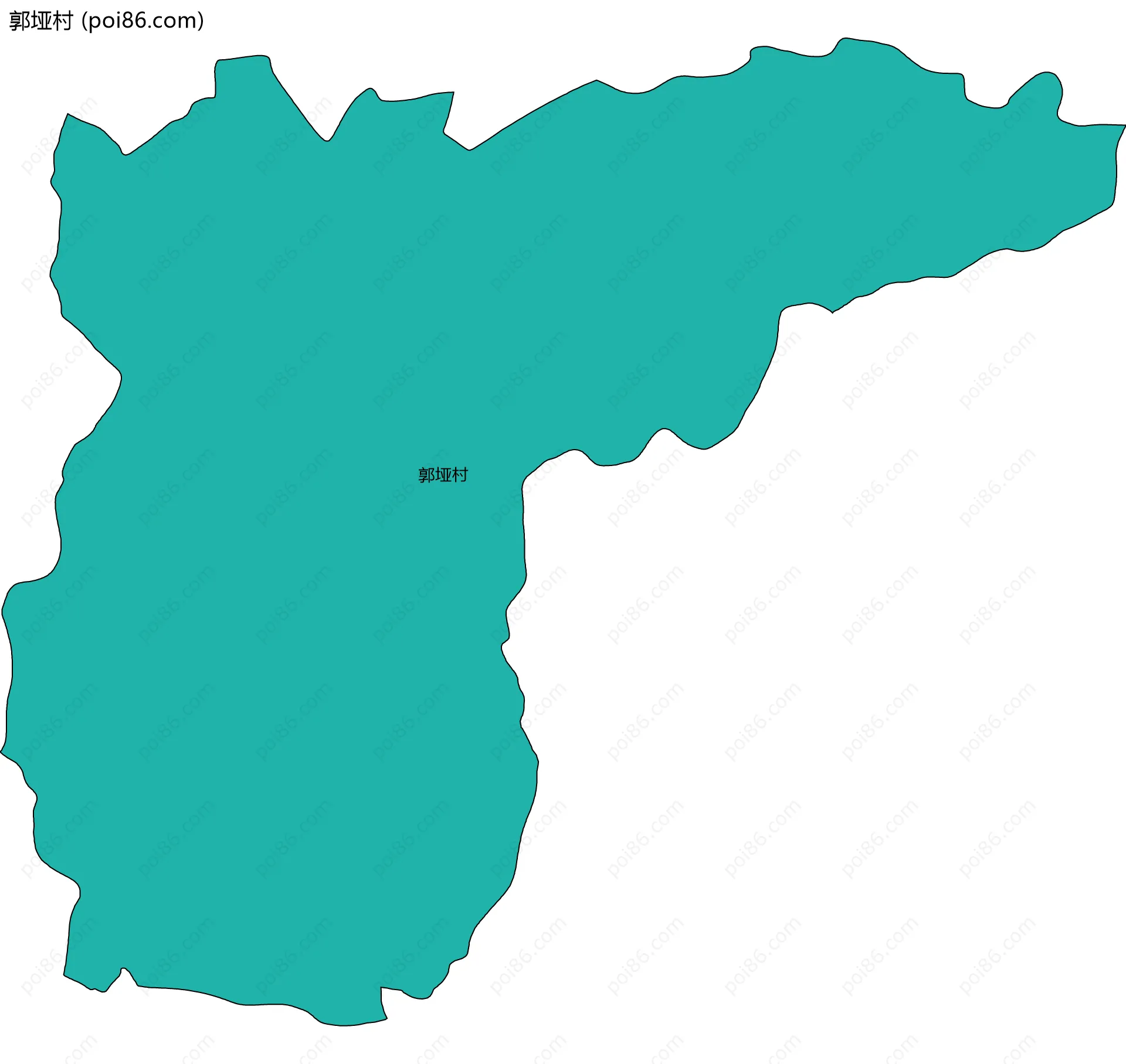 郭垭村边界地图