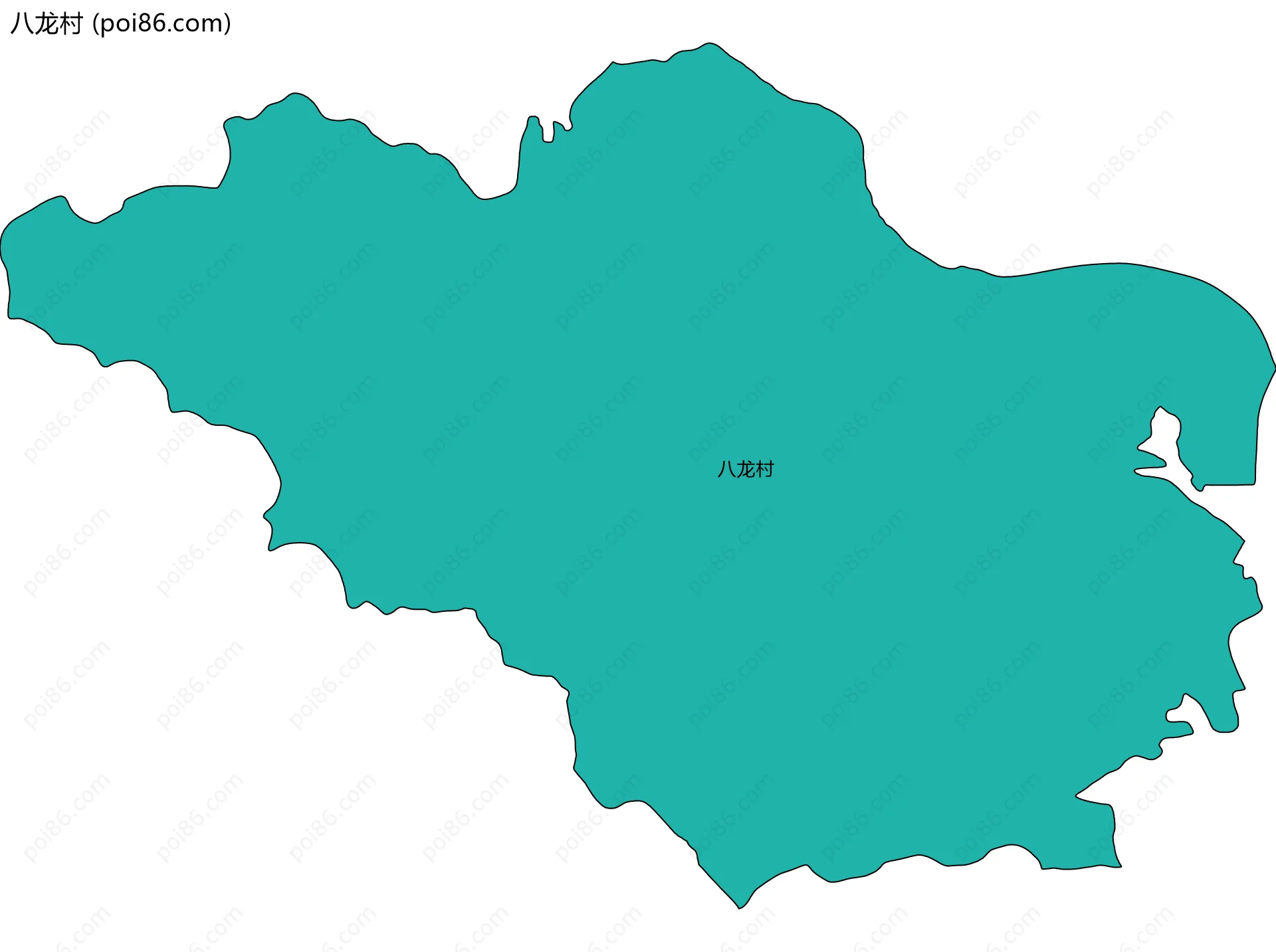 八龙村边界地图