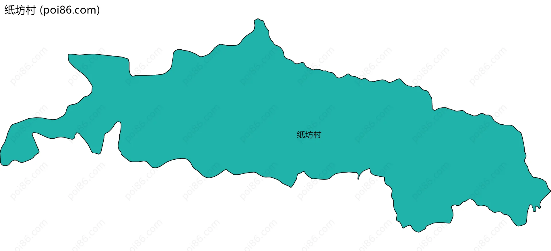 纸坊村边界地图