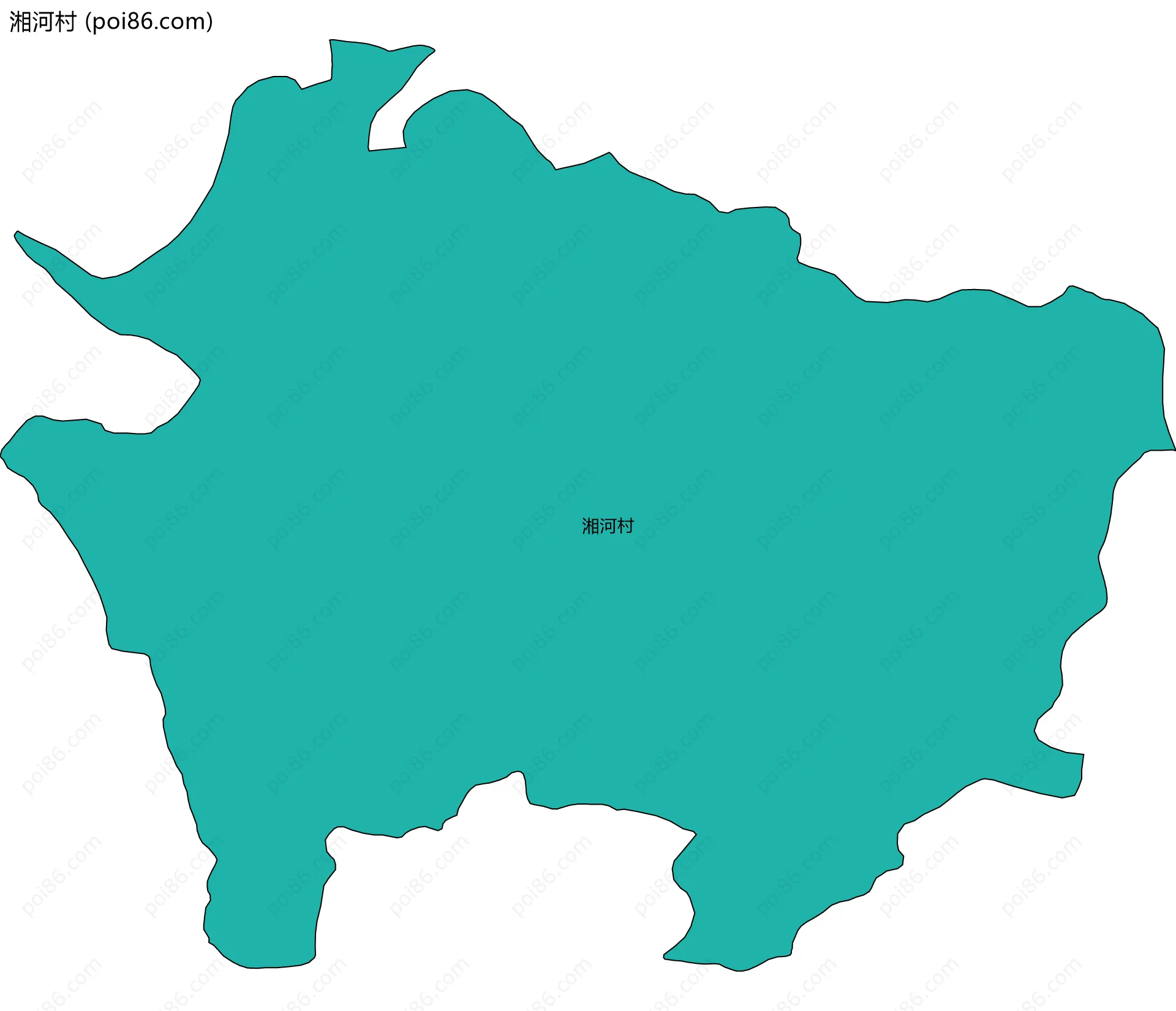 湘河村边界地图