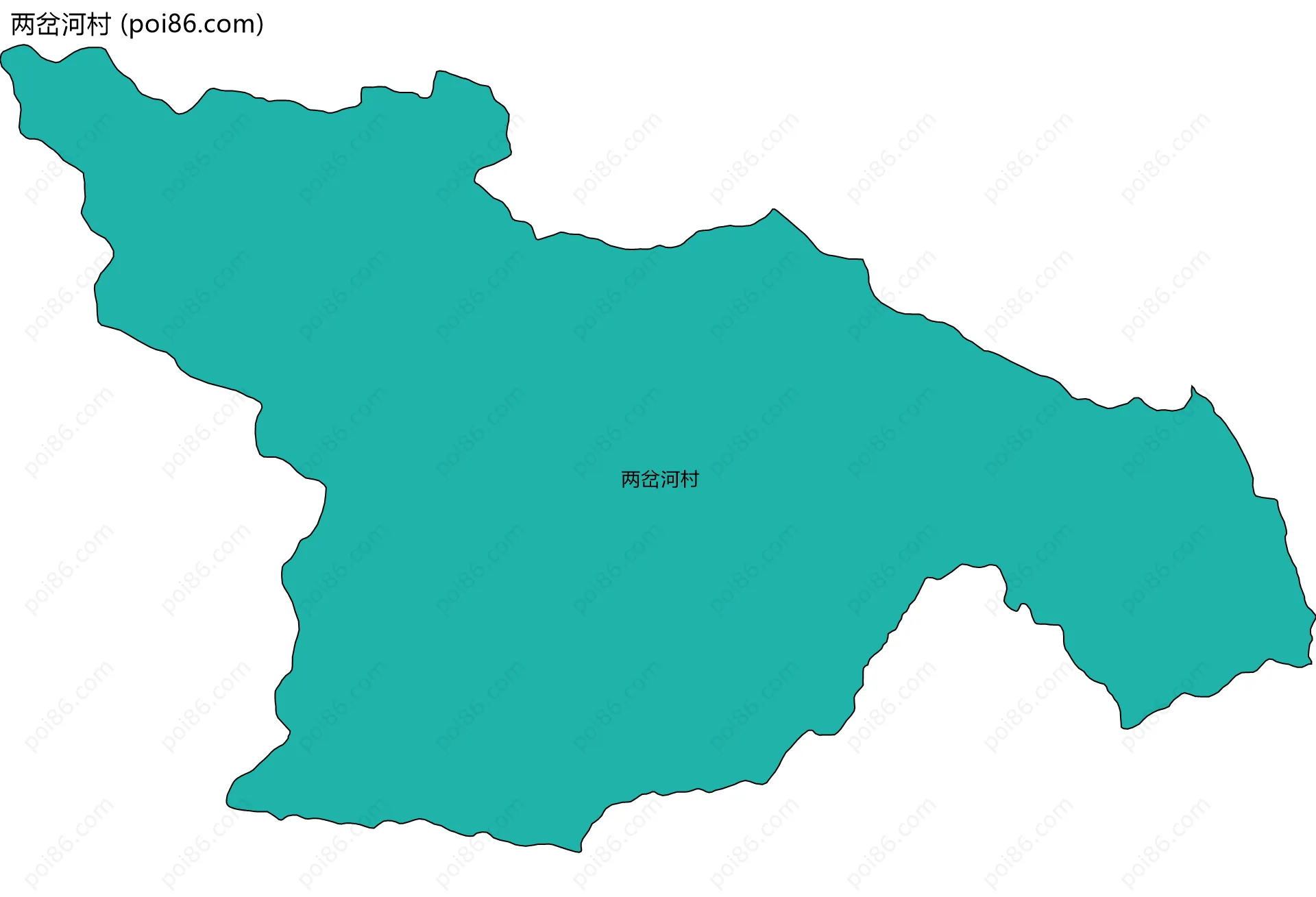 两岔河村边界地图