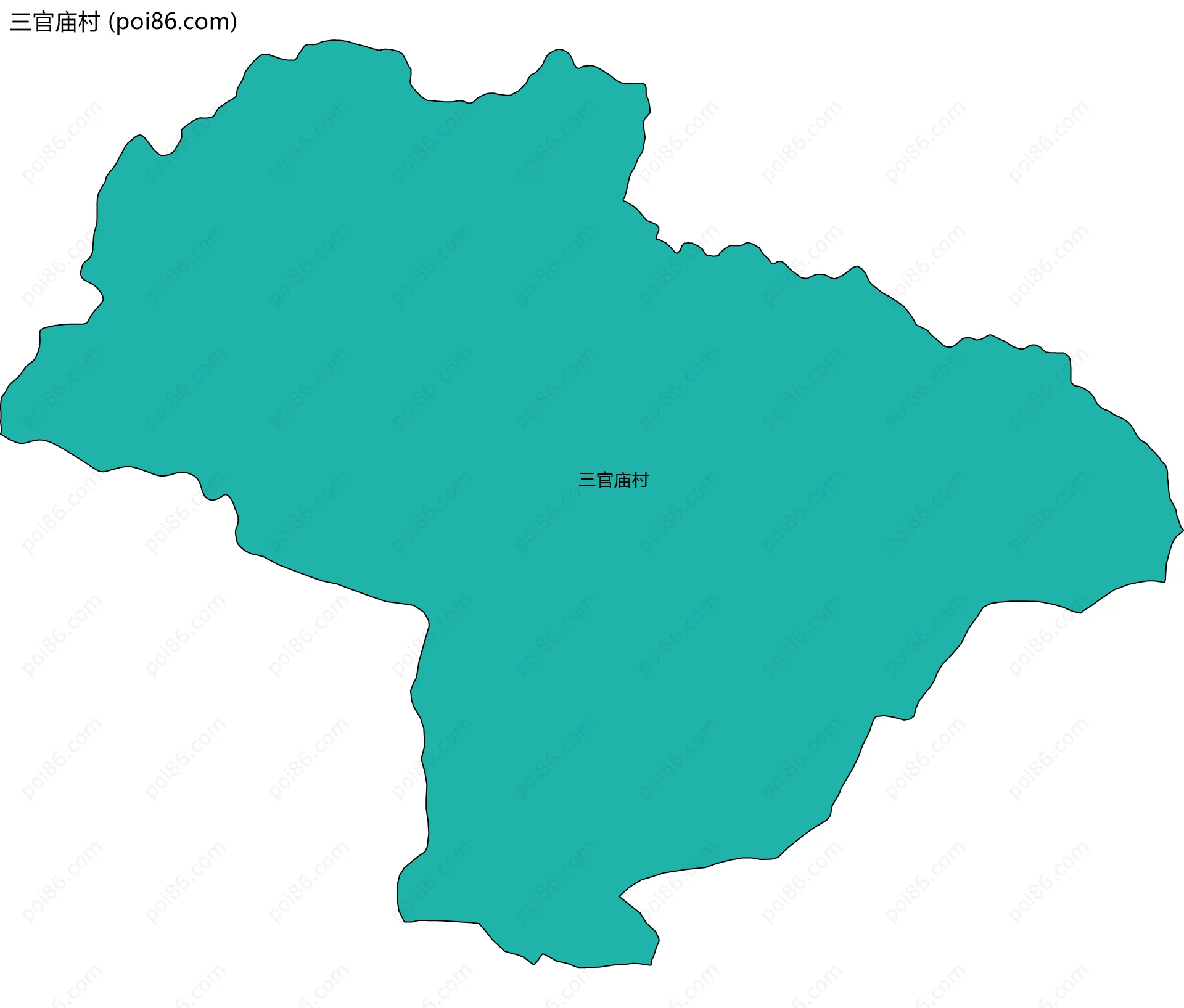 三官庙村边界地图