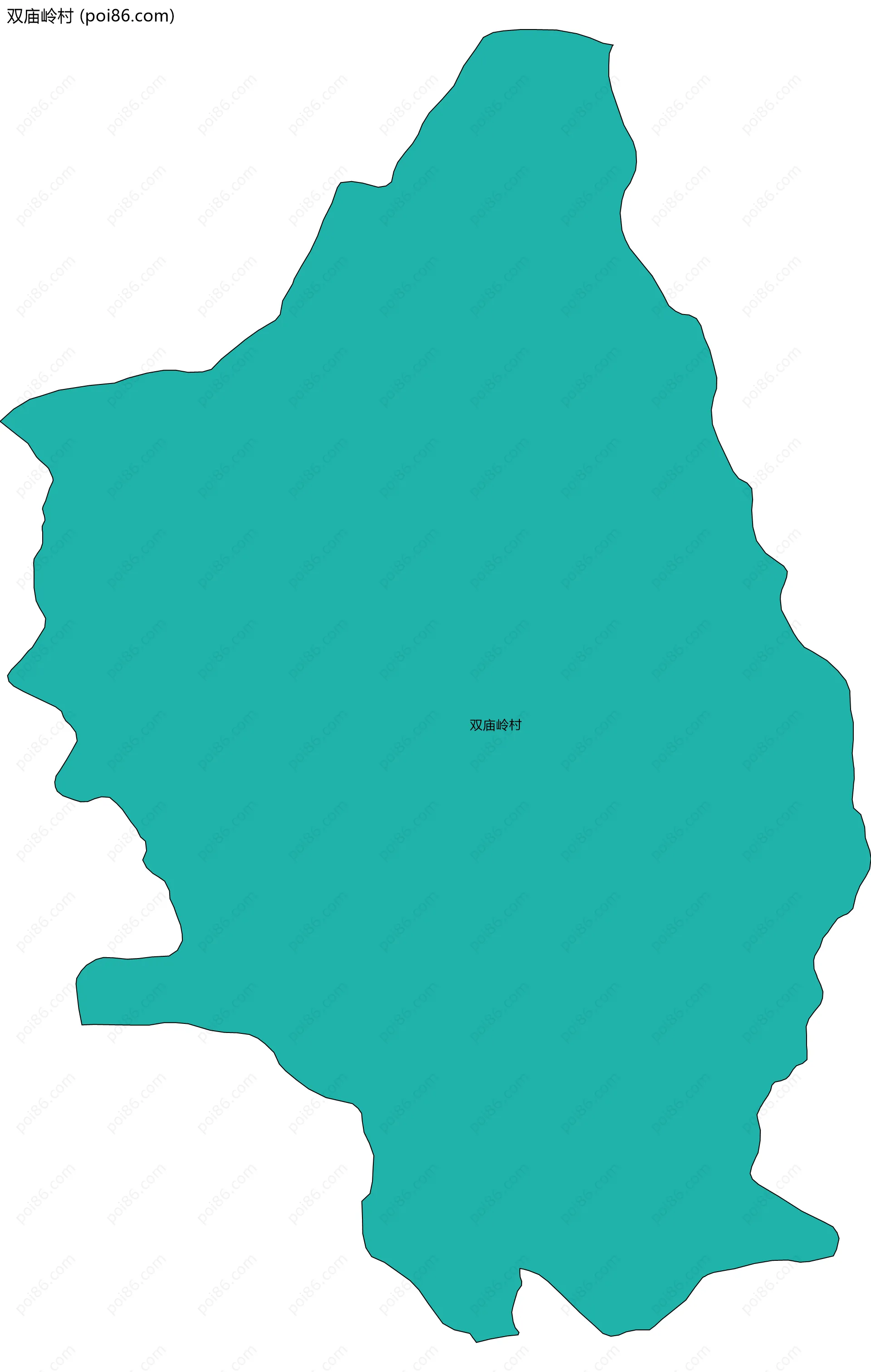 双庙岭村边界地图