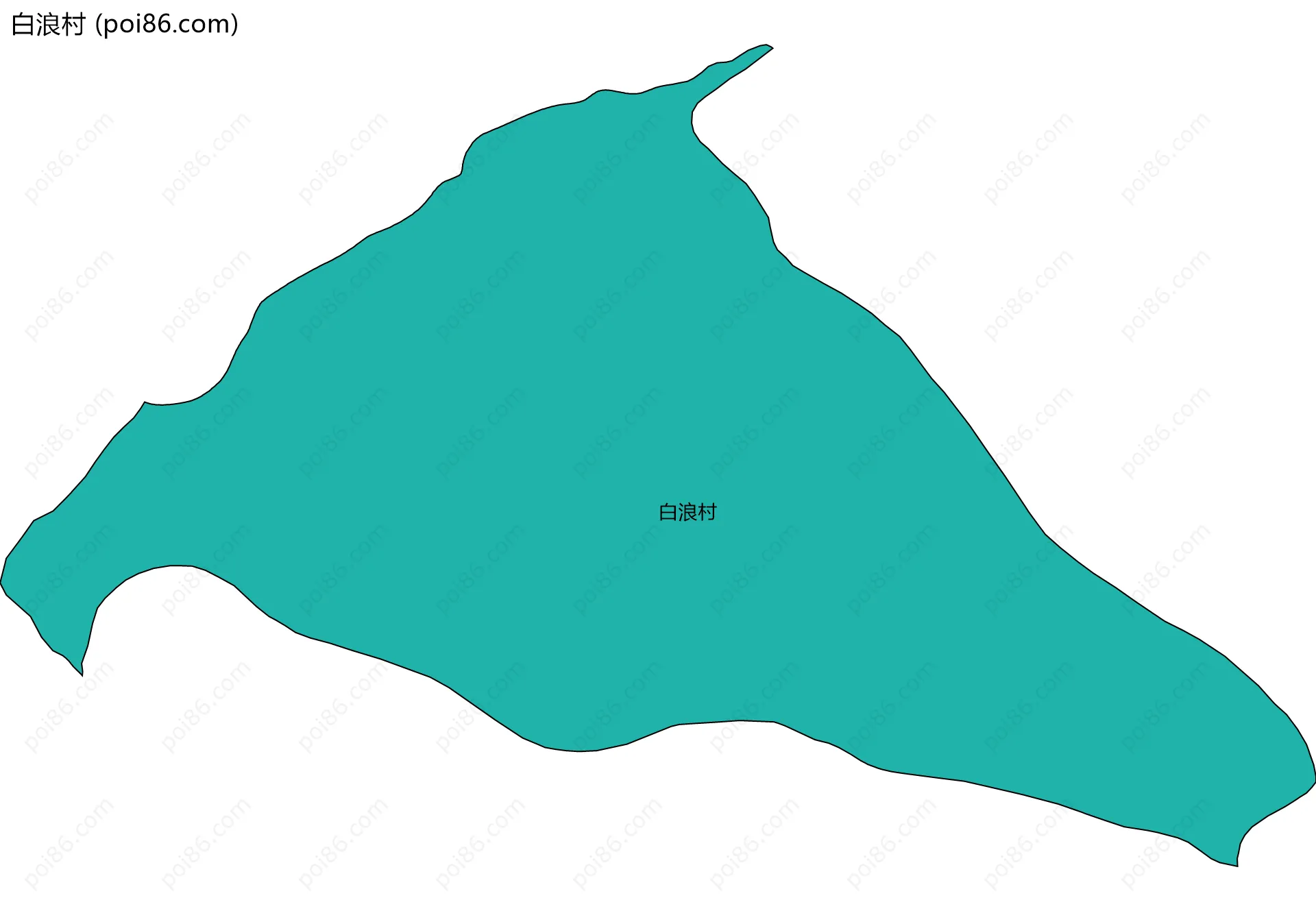 白浪村边界地图