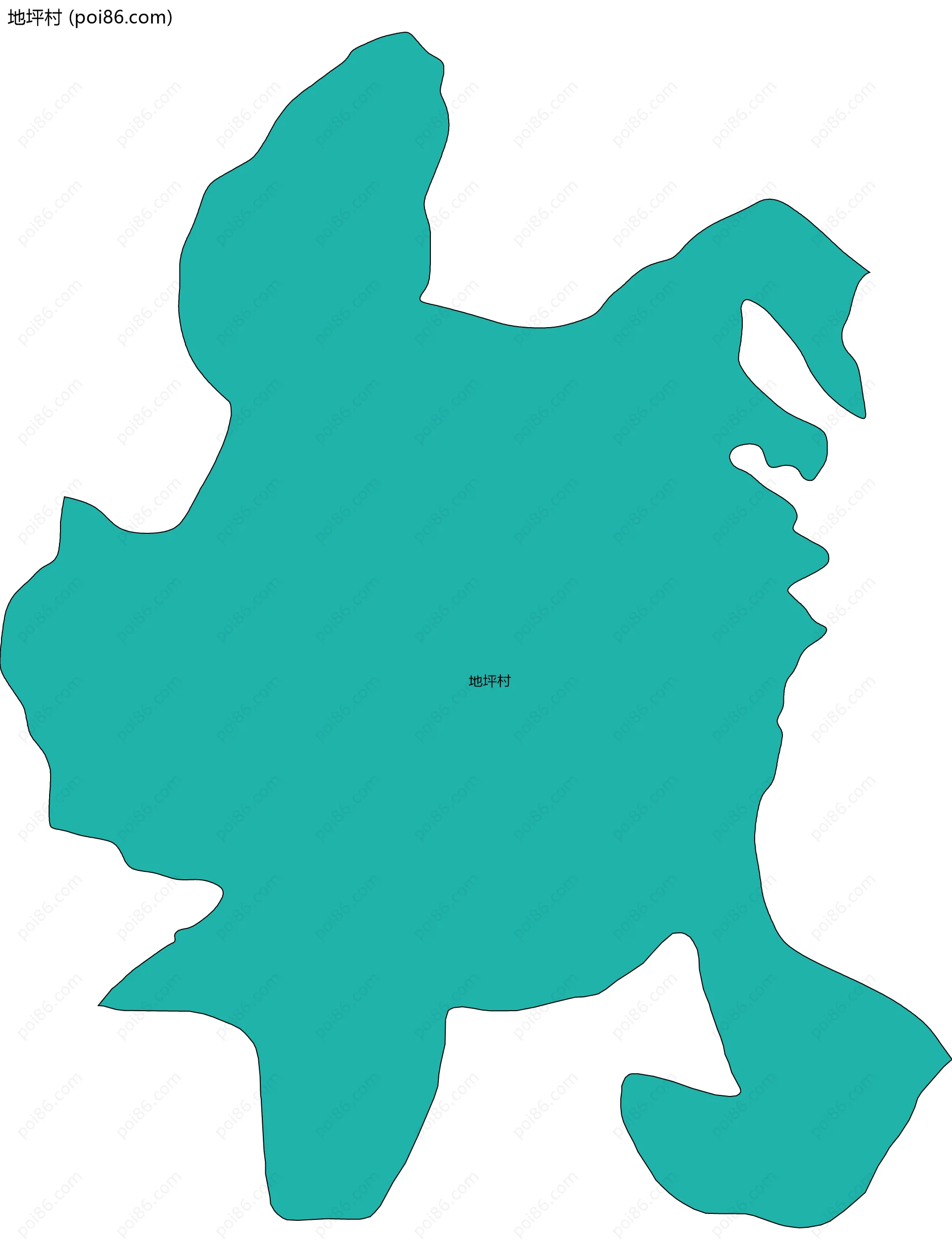 地坪村边界地图