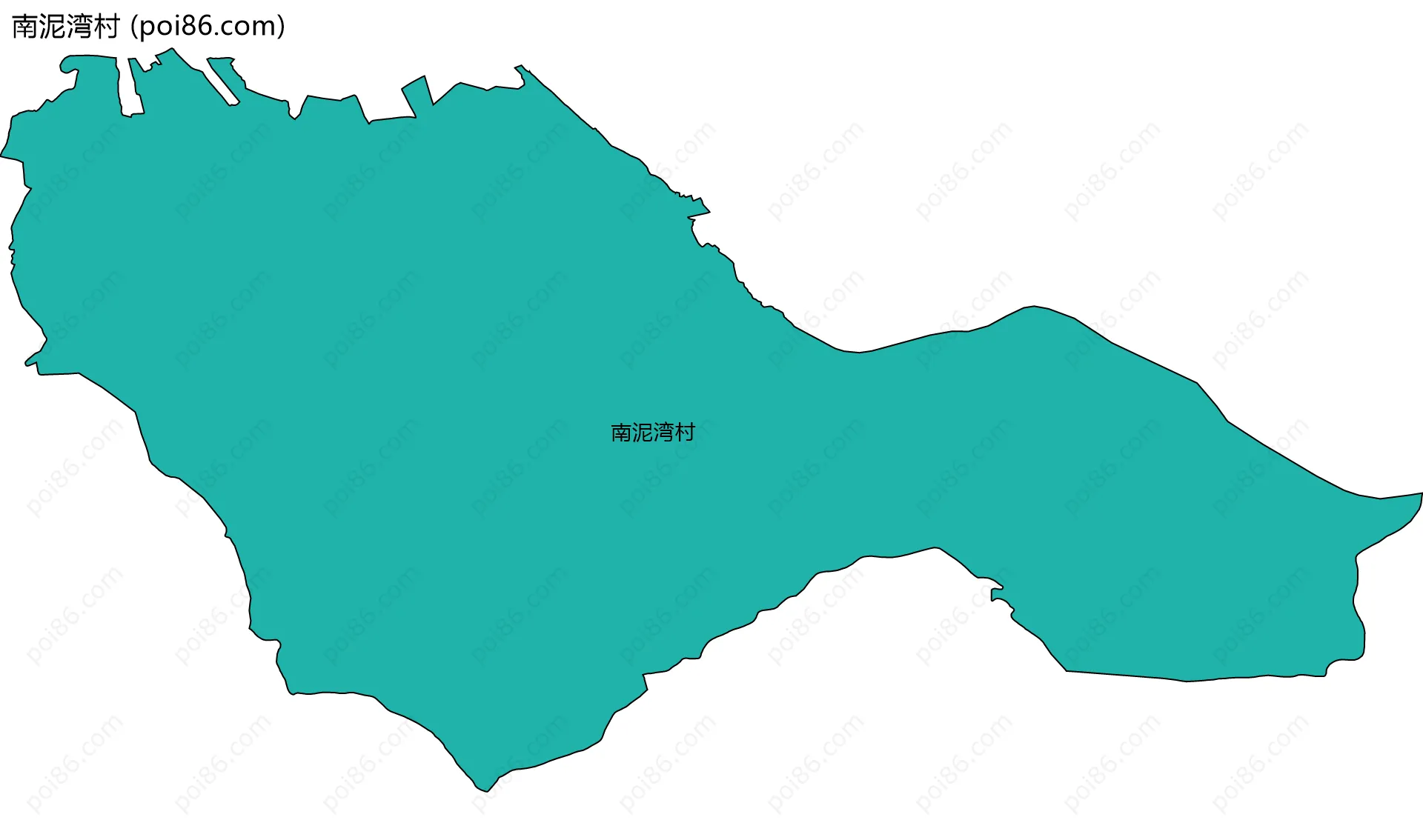 南泥湾村边界地图