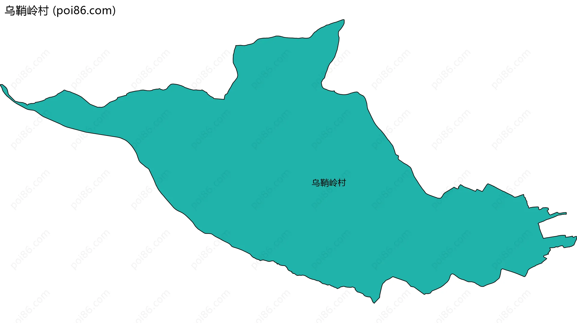 乌鞘岭村边界地图