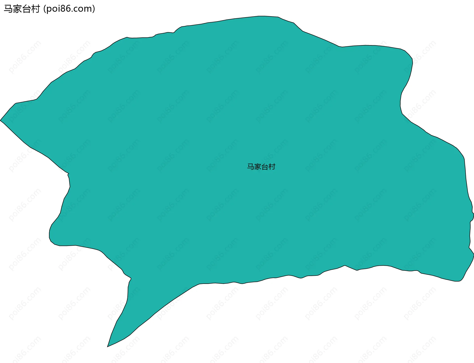 马家台村边界地图