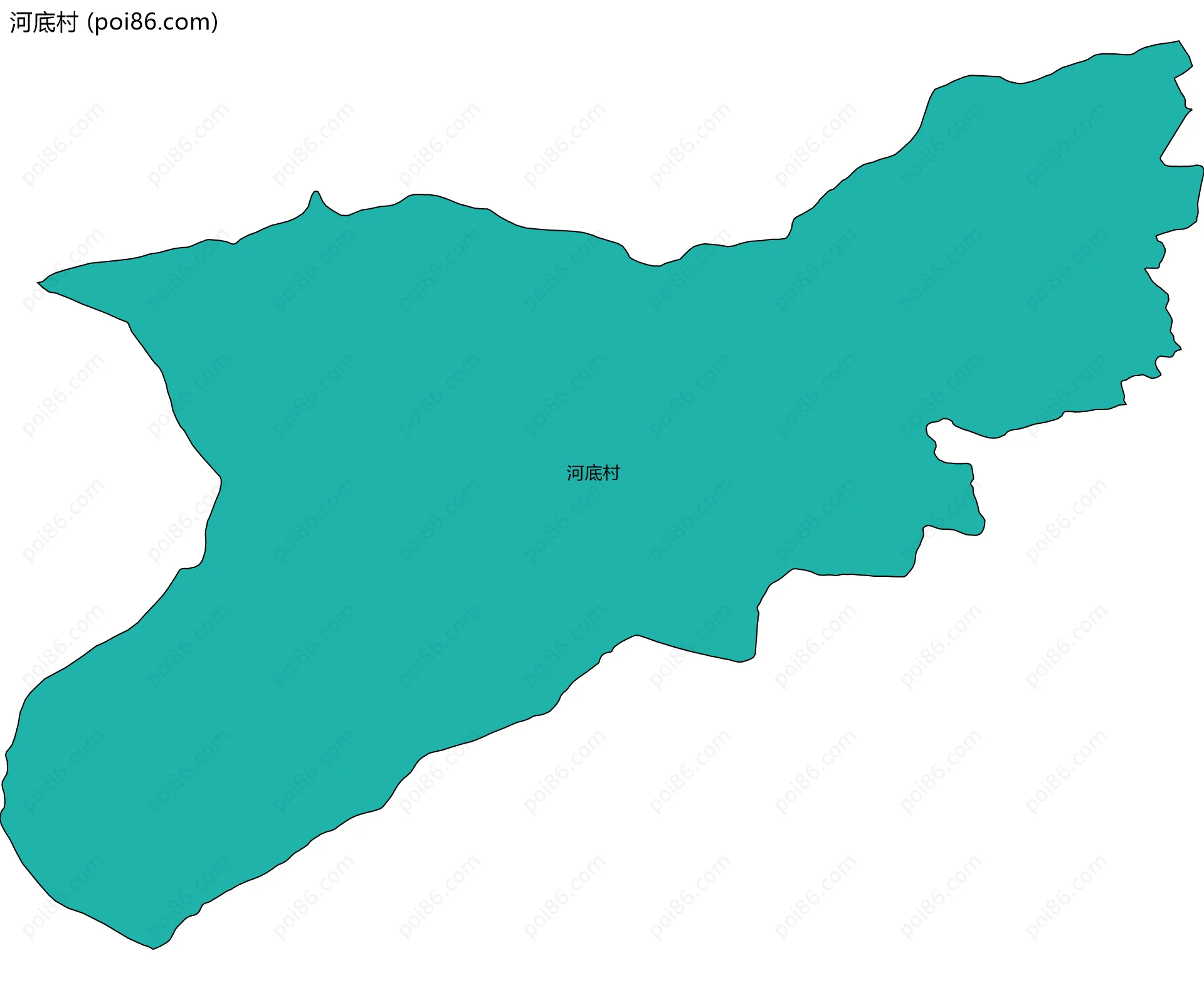 河底村边界地图