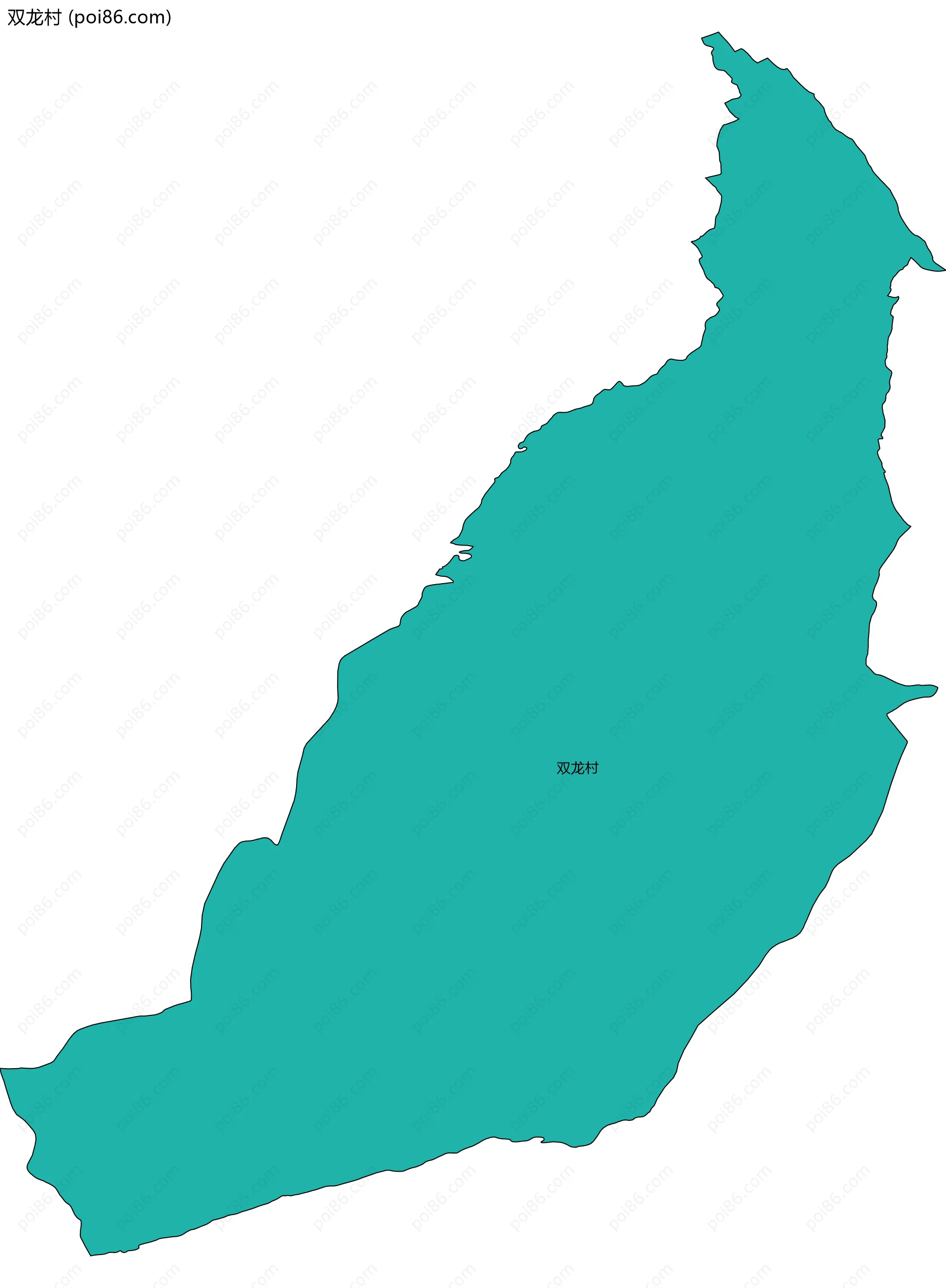 双龙村边界地图