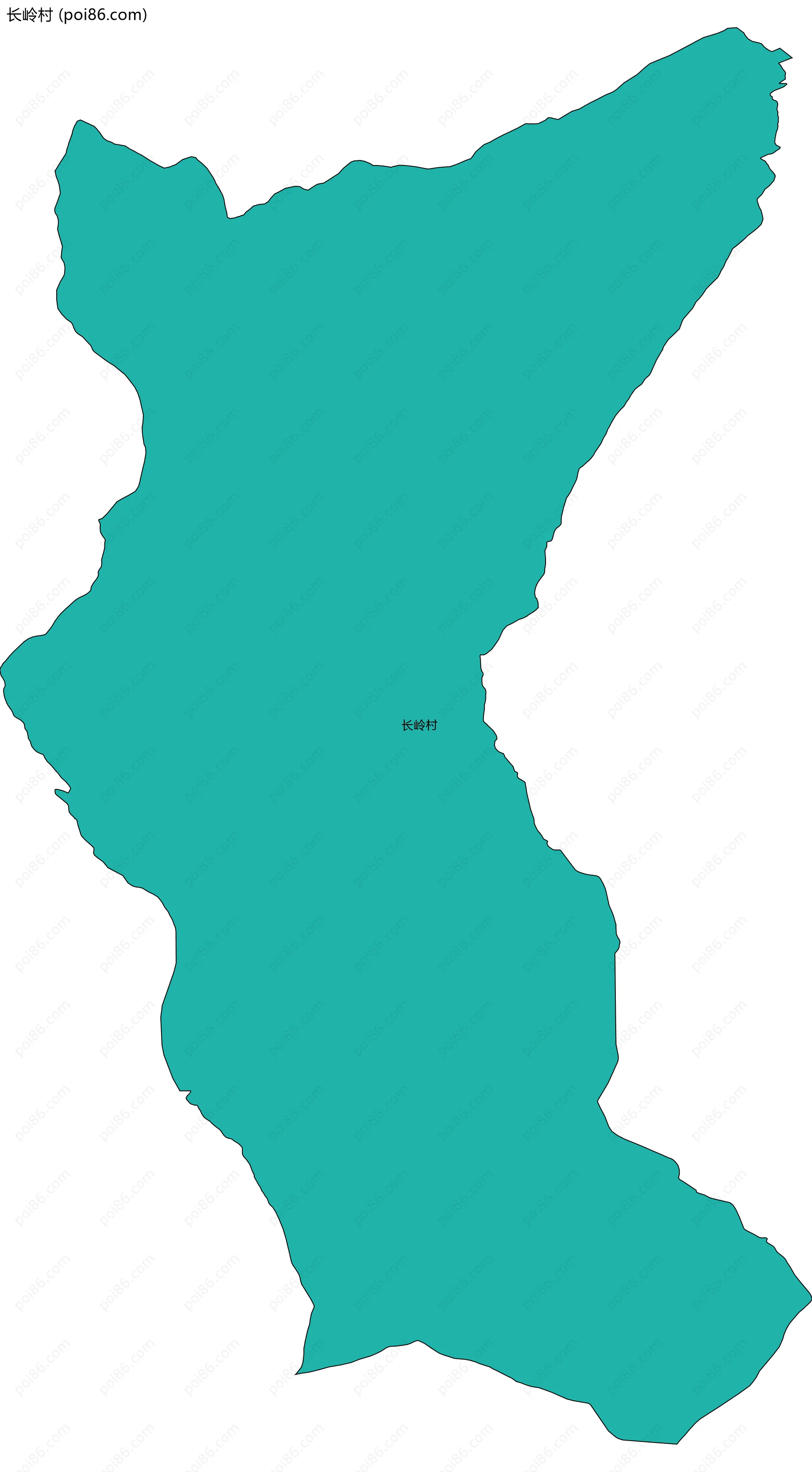 长岭村边界地图