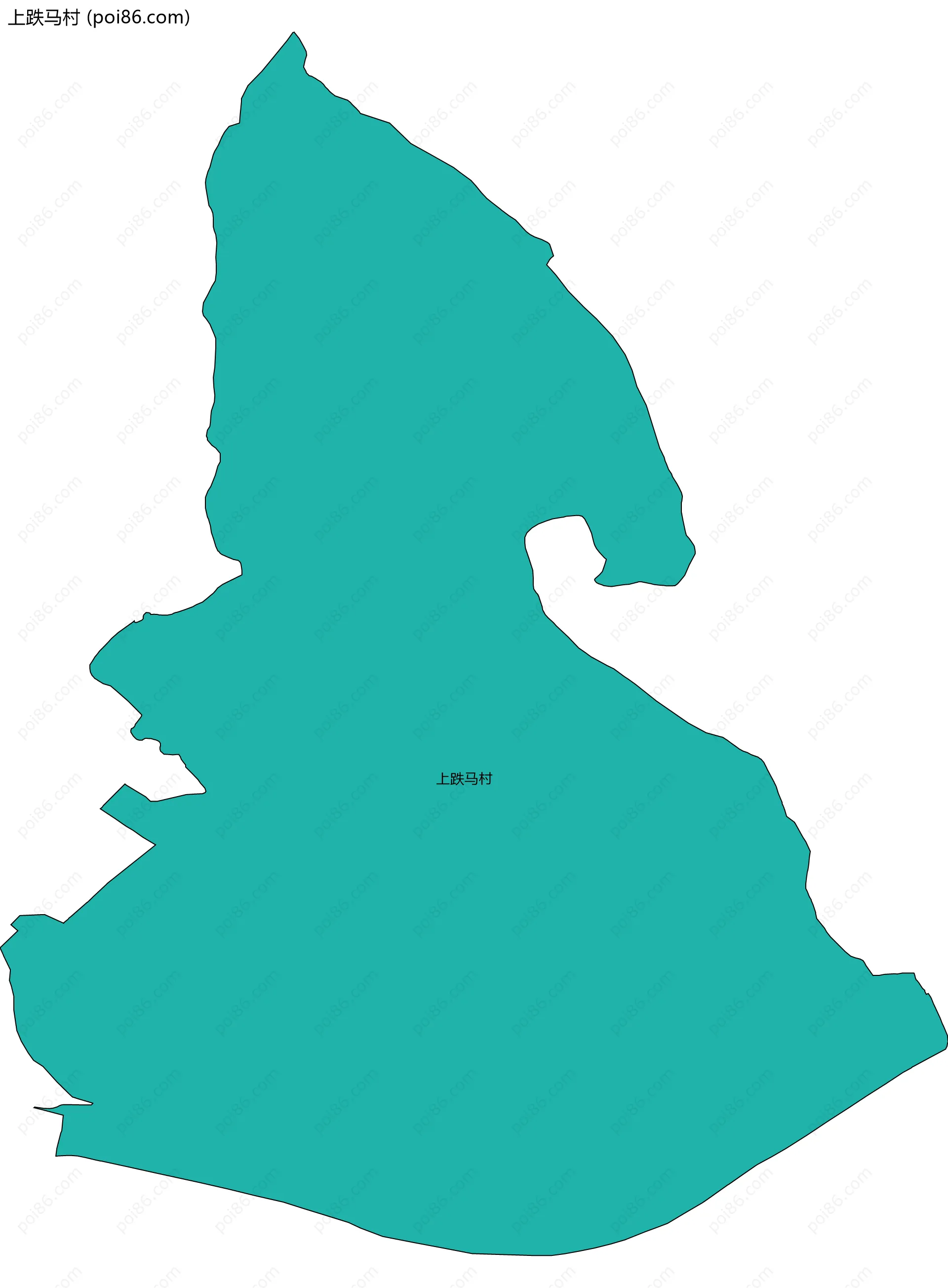 上跌马村边界地图