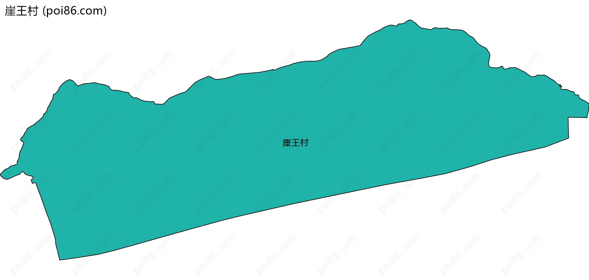 崖王村边界地图
