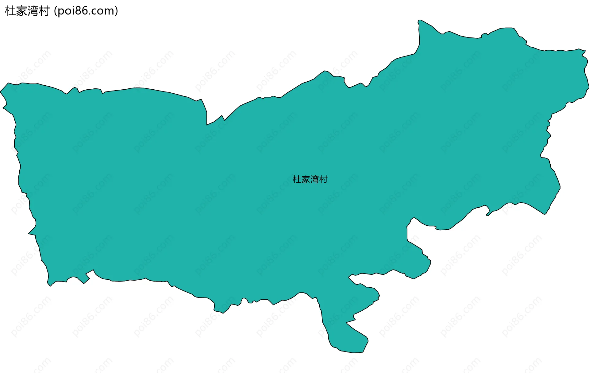 杜家湾村边界地图