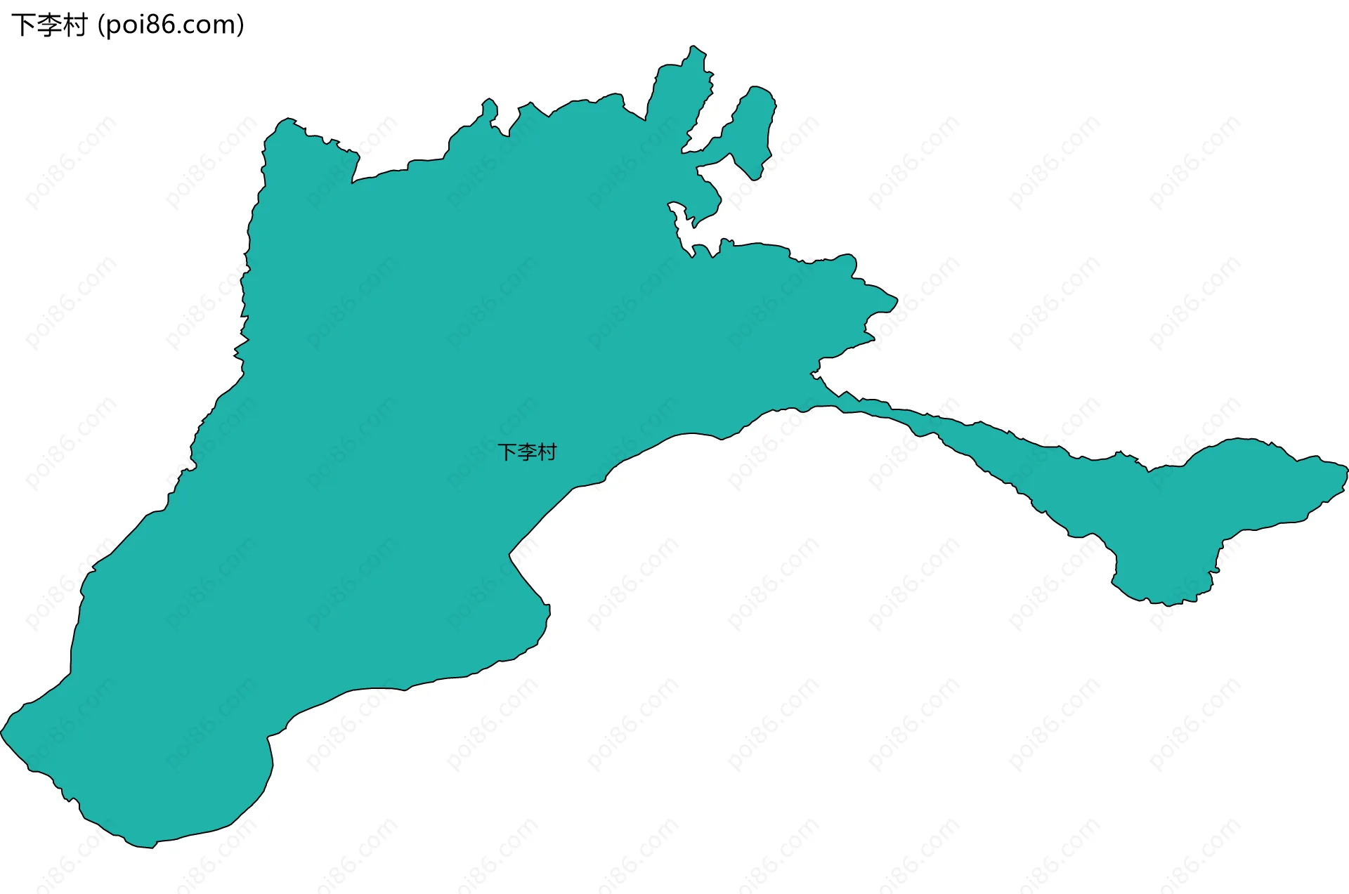下李村边界地图