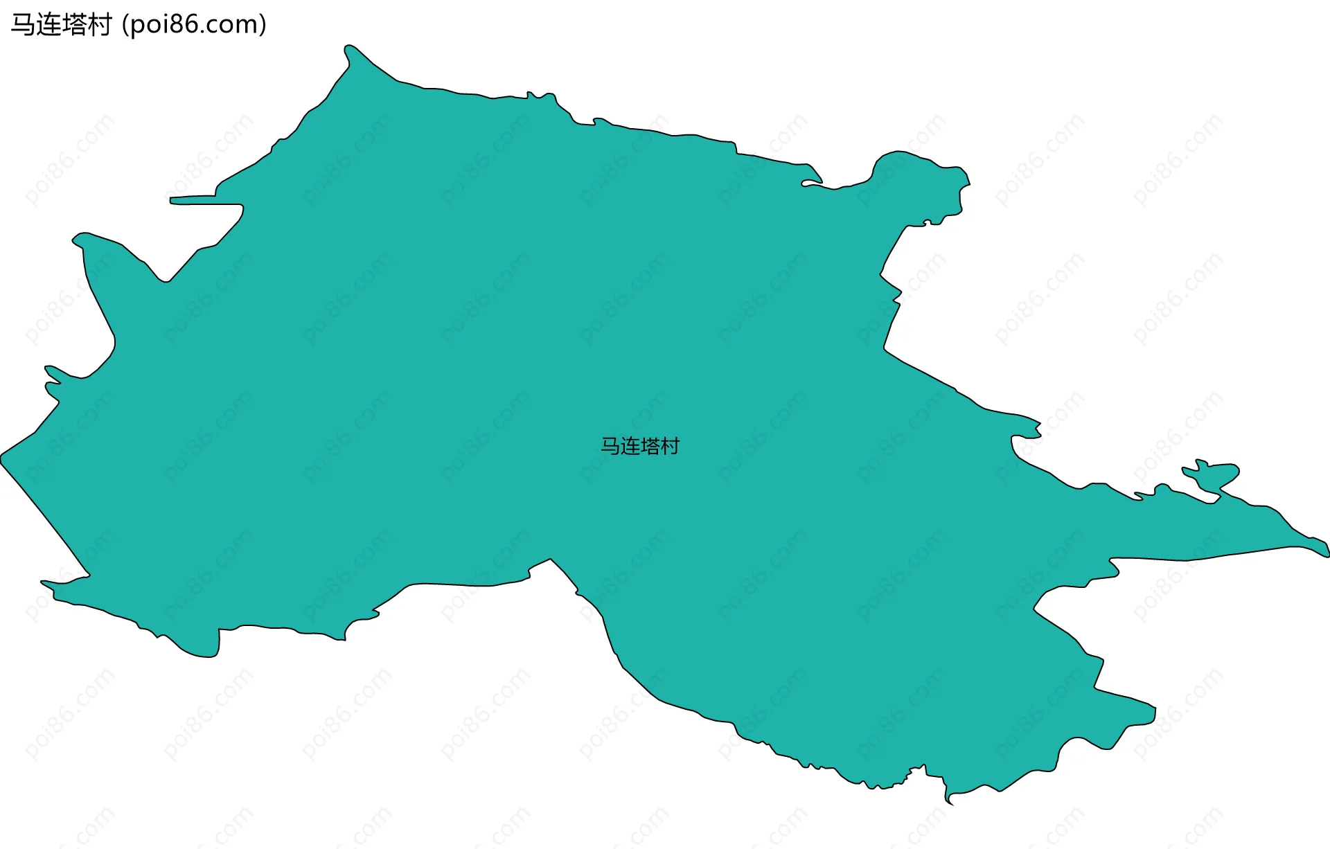 马连塔村边界地图