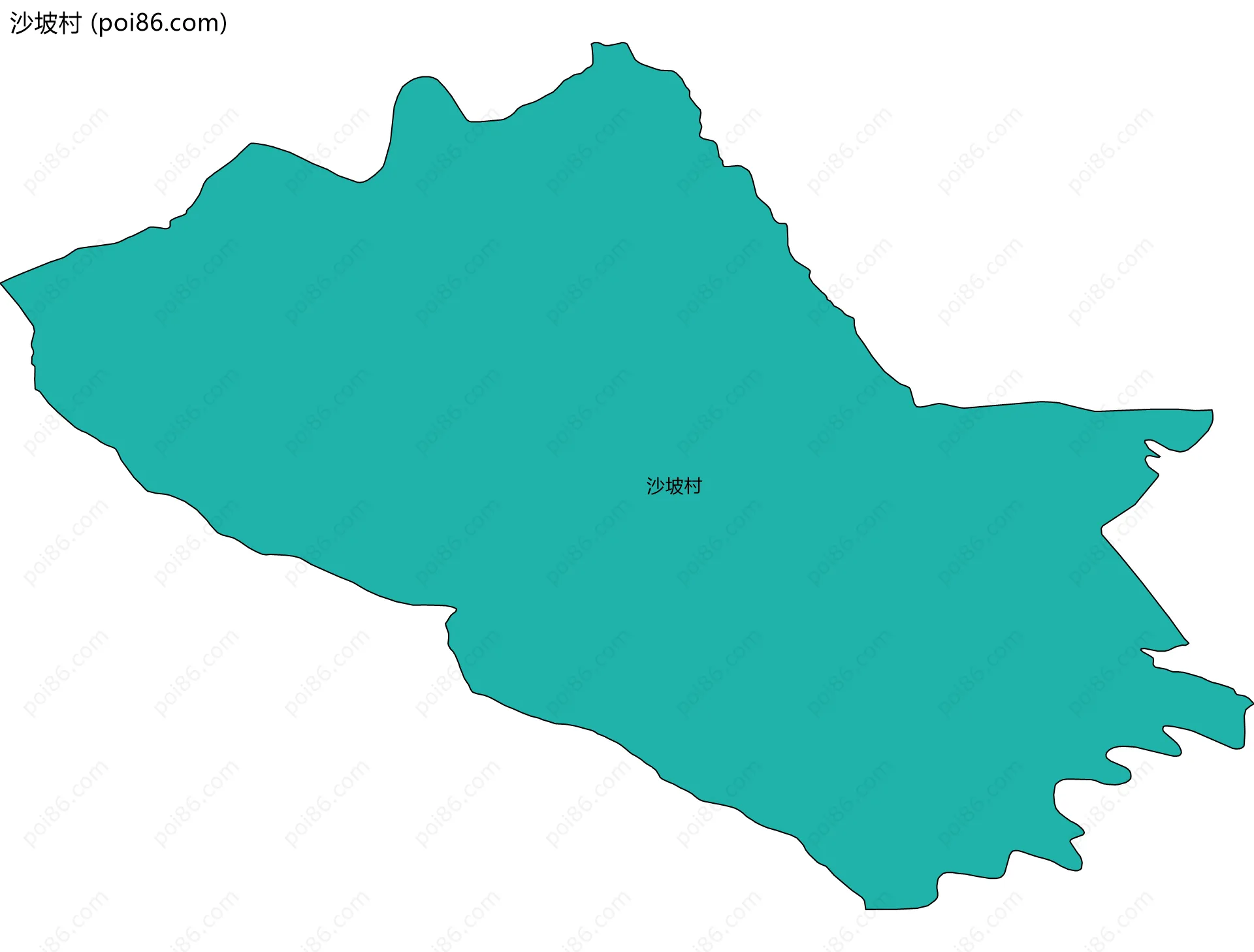 沙坡村边界地图