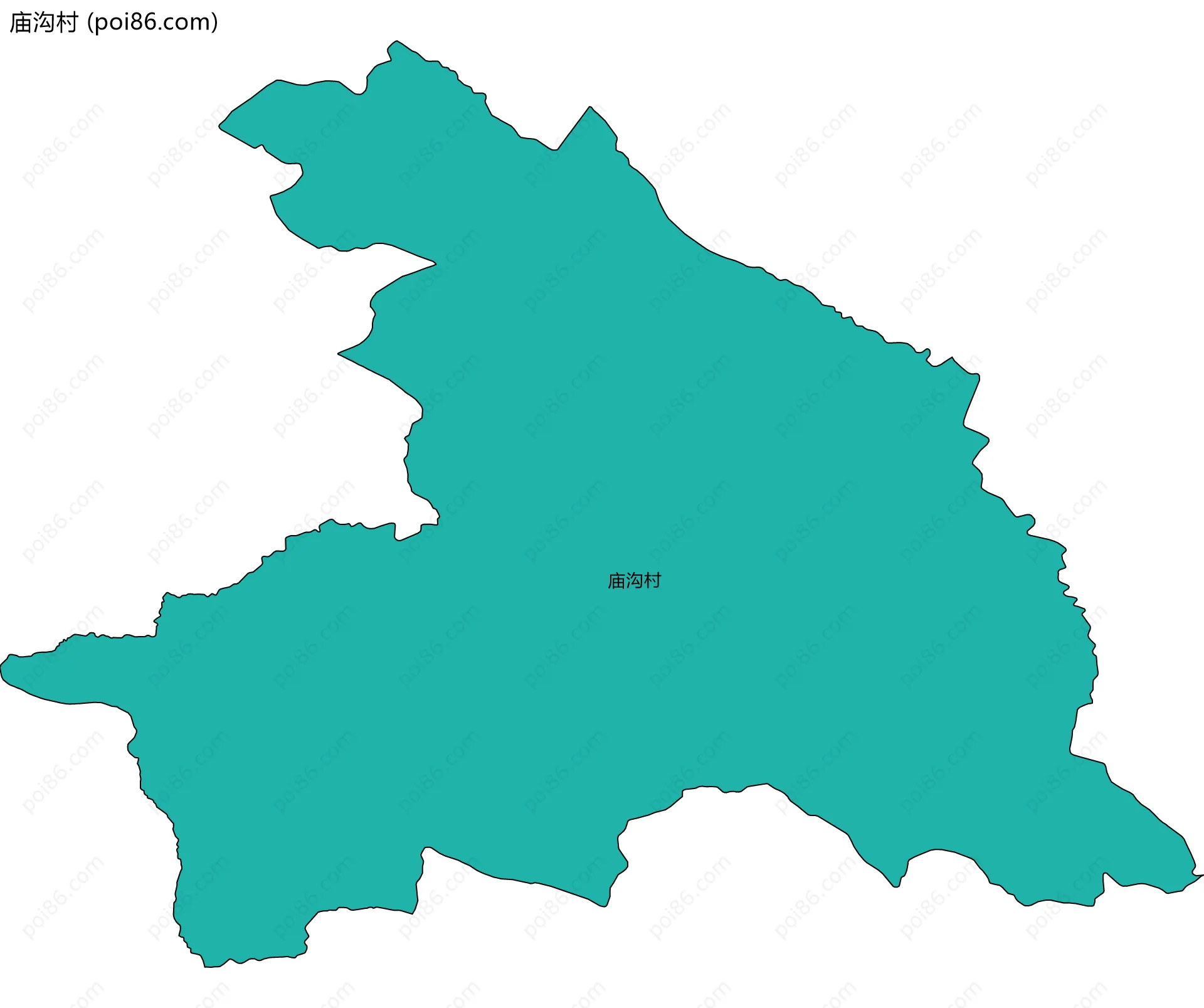 庙沟村边界地图