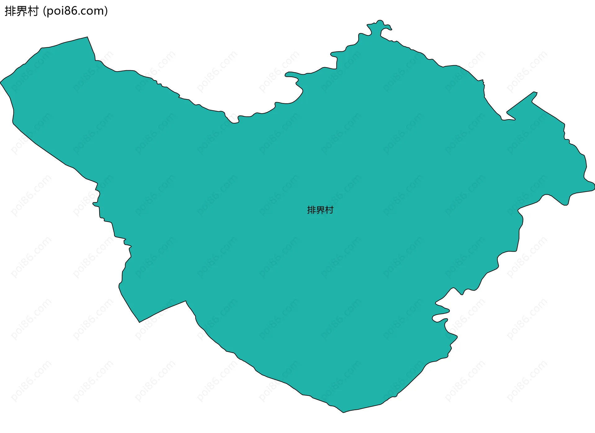 排界村边界地图