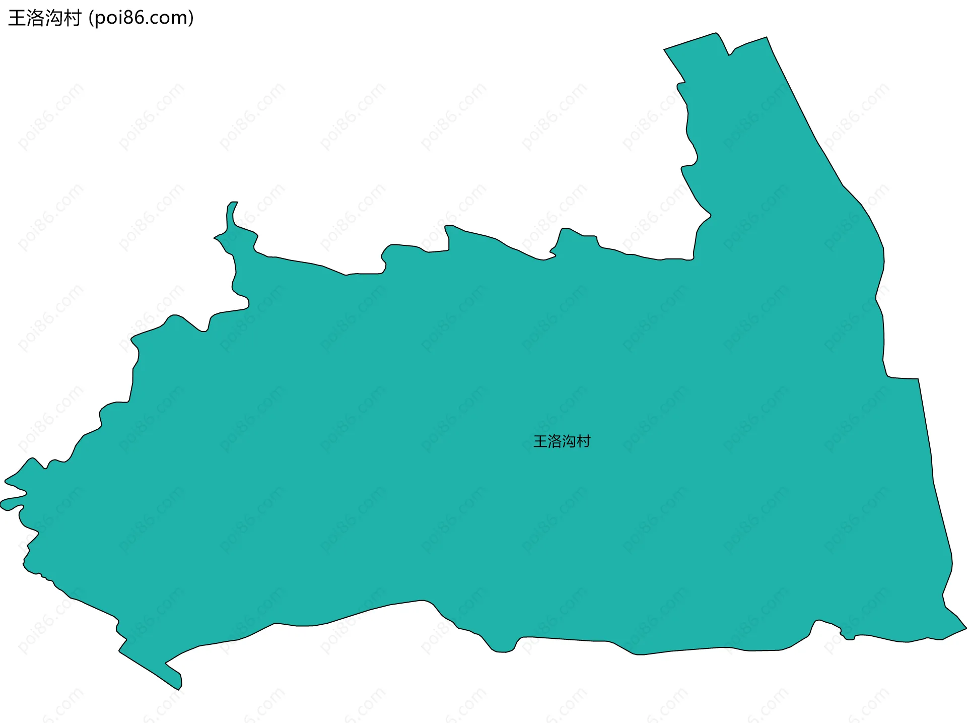 王洛沟村边界地图