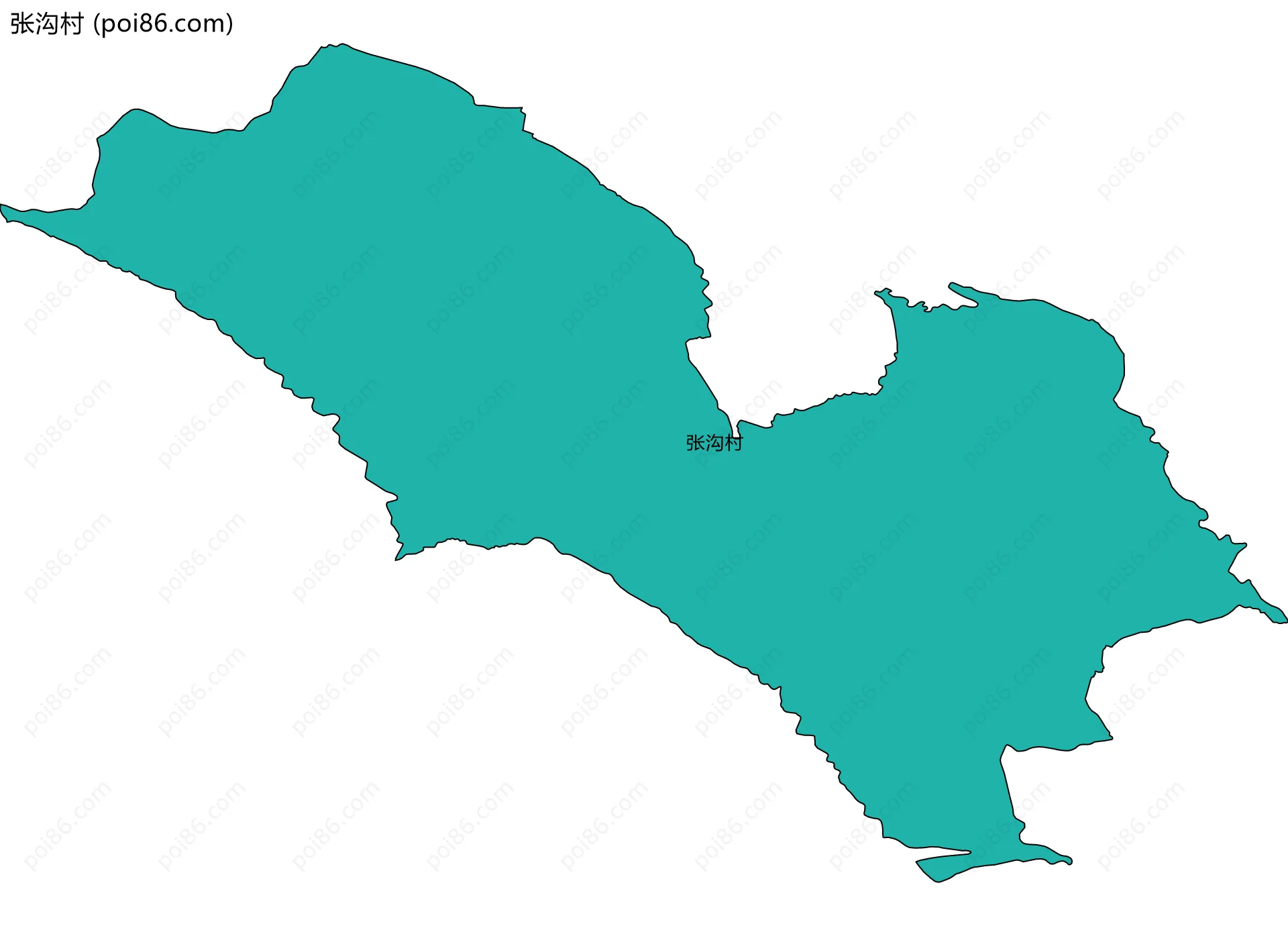 张沟村边界地图