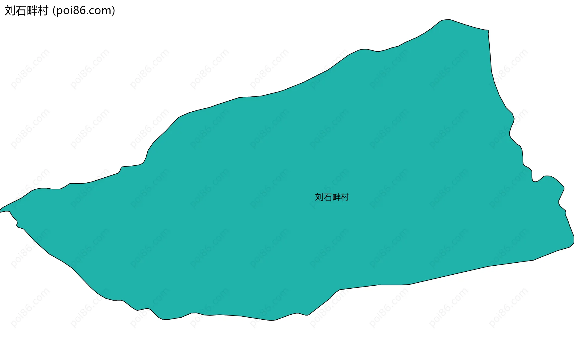 刘石畔村边界地图