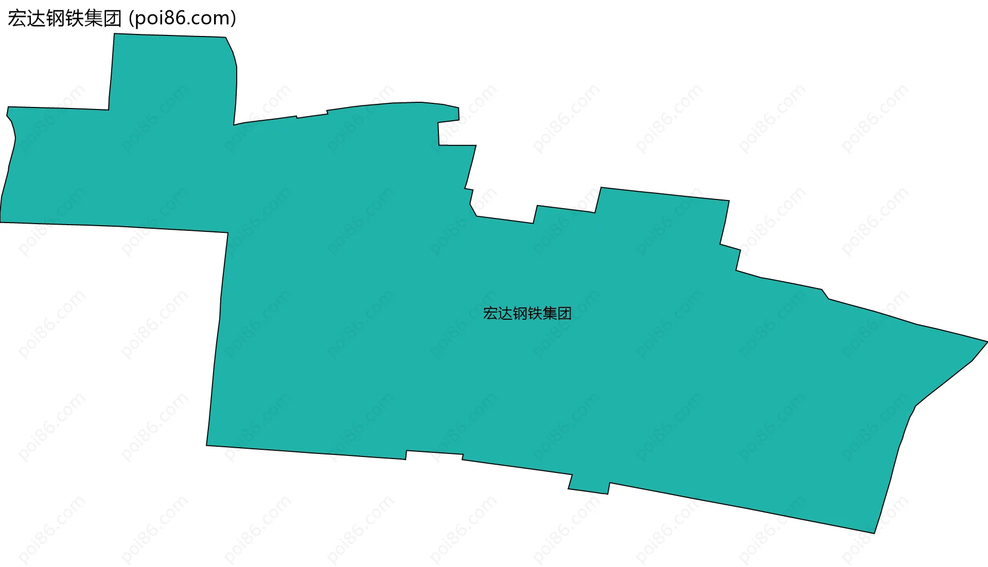 宏达钢铁集团边界地图